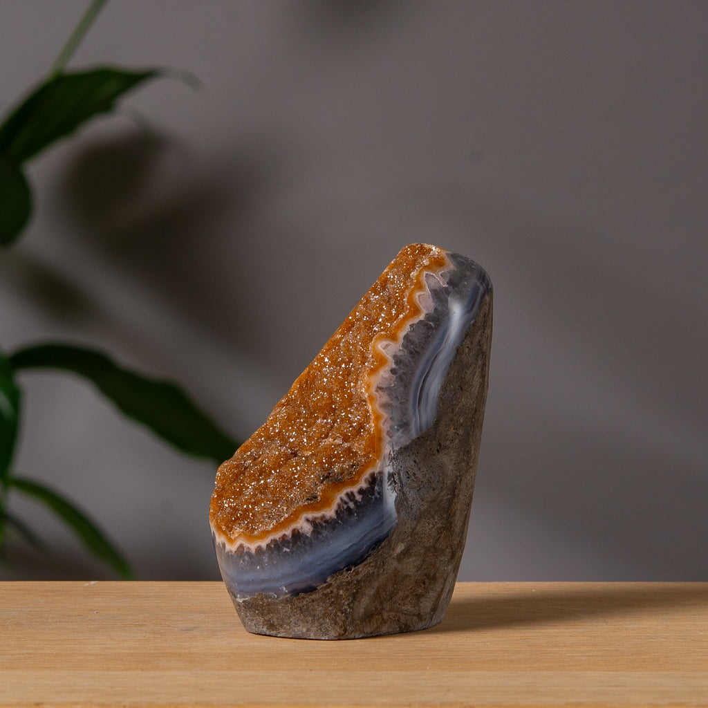Golden-Brown Rainbow Agate Freeform