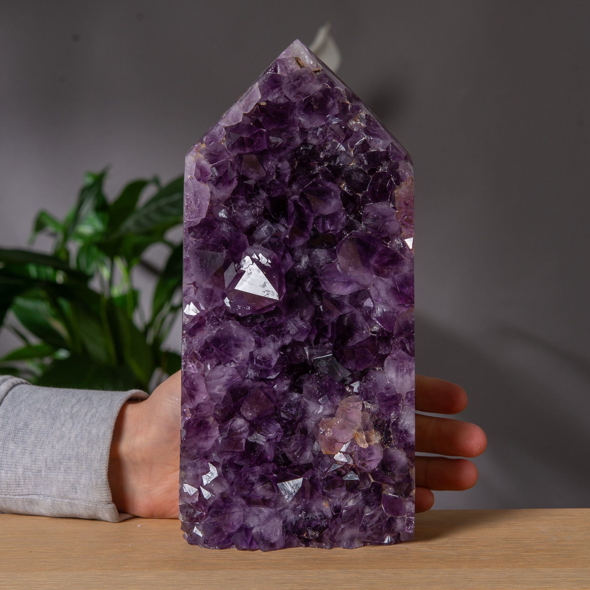 Deep Purple Pink Amethyst Tower  – Statement Piece
