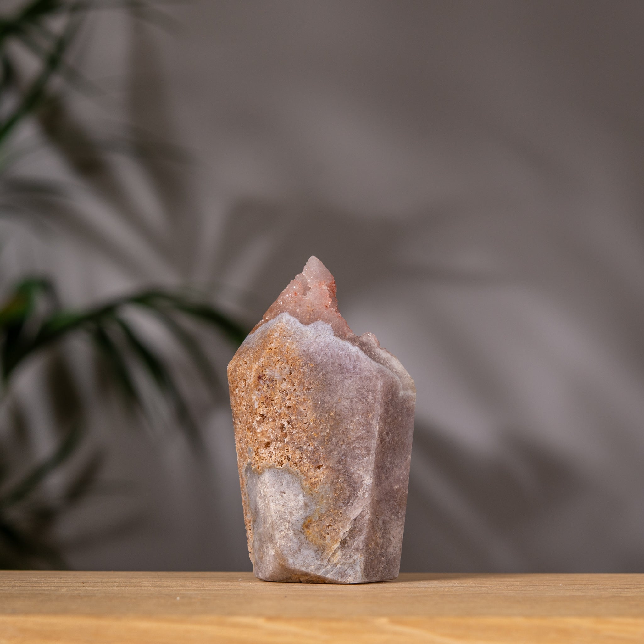 Pink Amethyst Druzy Tower in Soft Tones