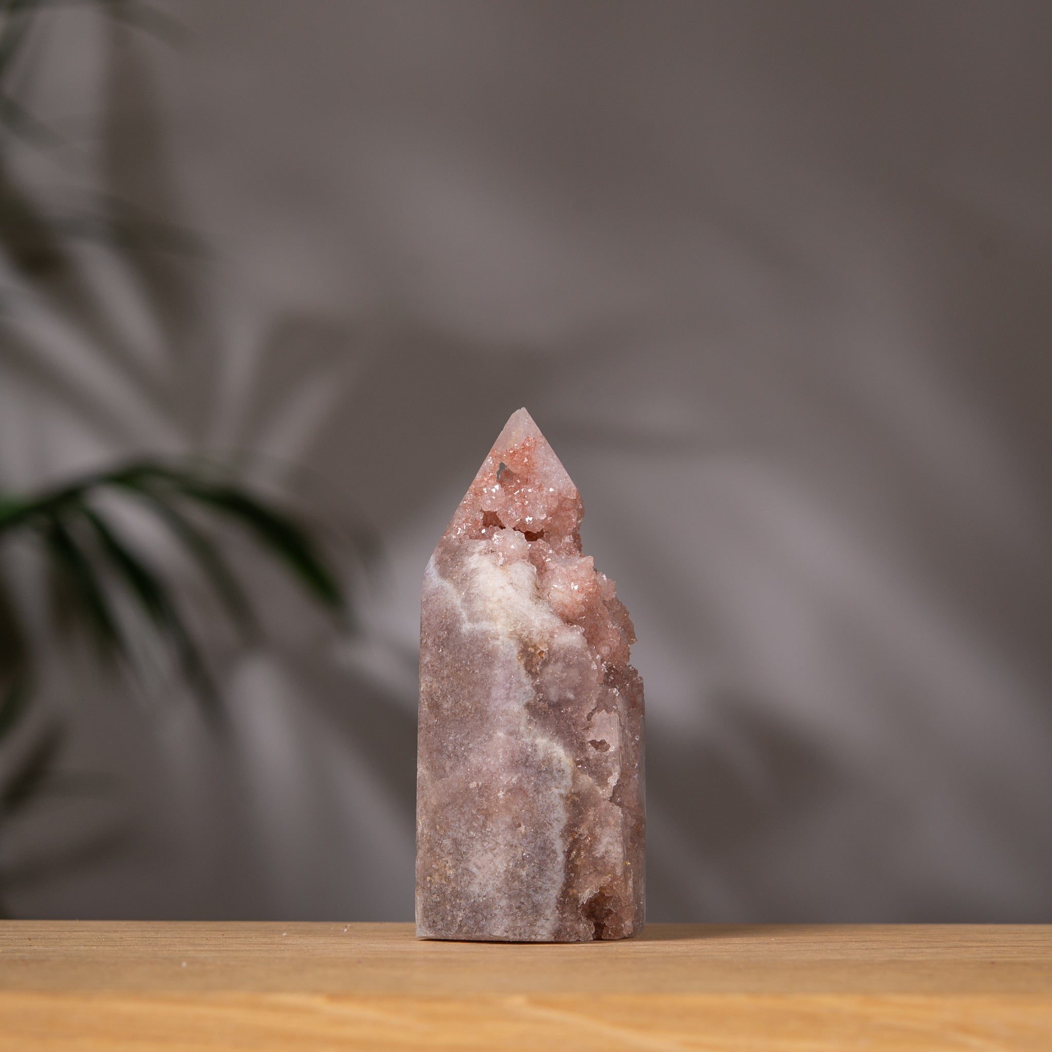 Pink Amethyst Druzy Tower in Soft Tones