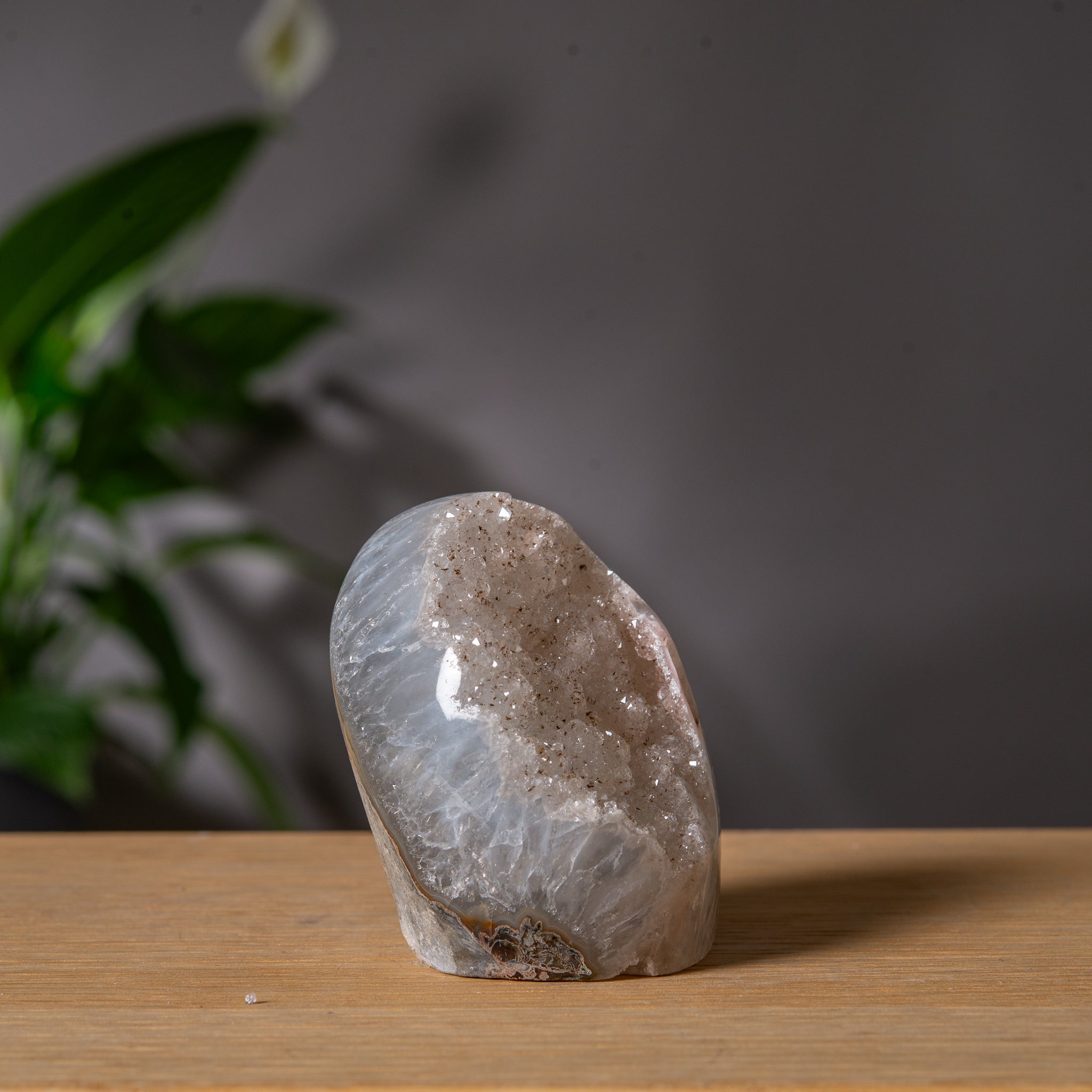 Light Grey Rainbow Amethyst Cutbase