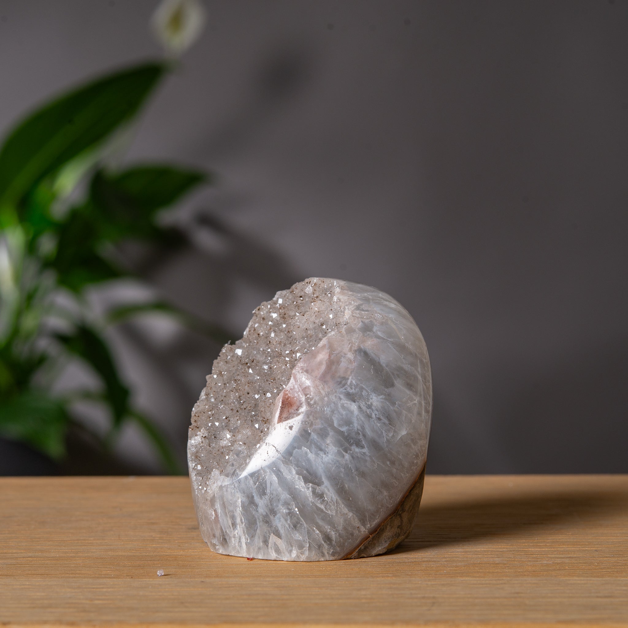 Light Grey Rainbow Amethyst Cutbase