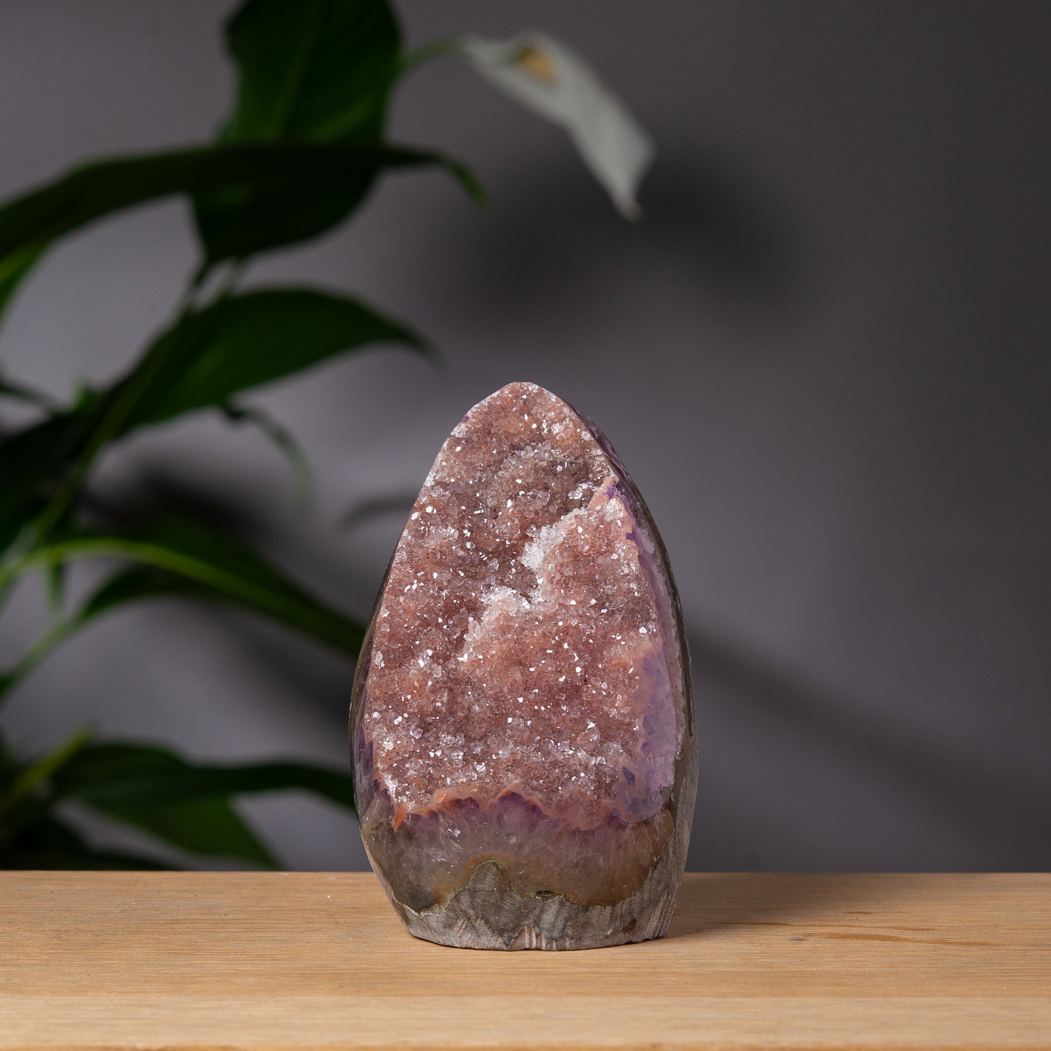 Soft Rose Rainbow Amethyst Cutbase
