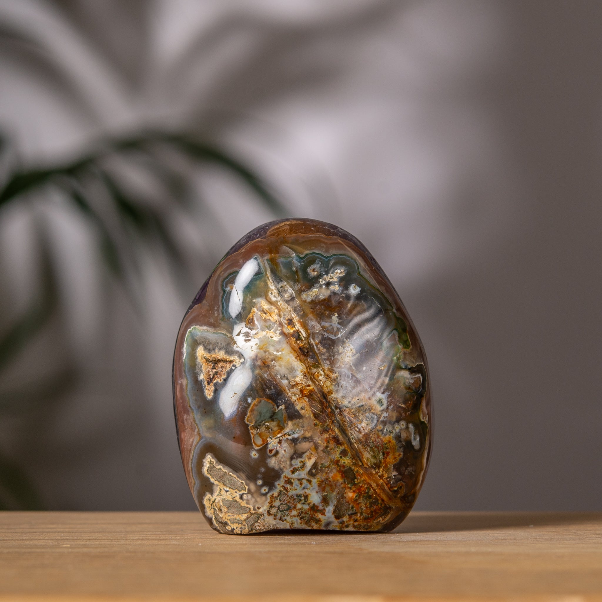 Amethyst Cluster – Purple Crystal with Jasper & Agate – Uruguay