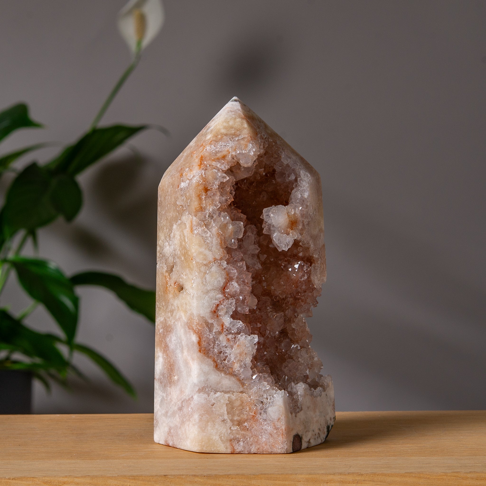 Large Rosy Pink Amethyst Tower