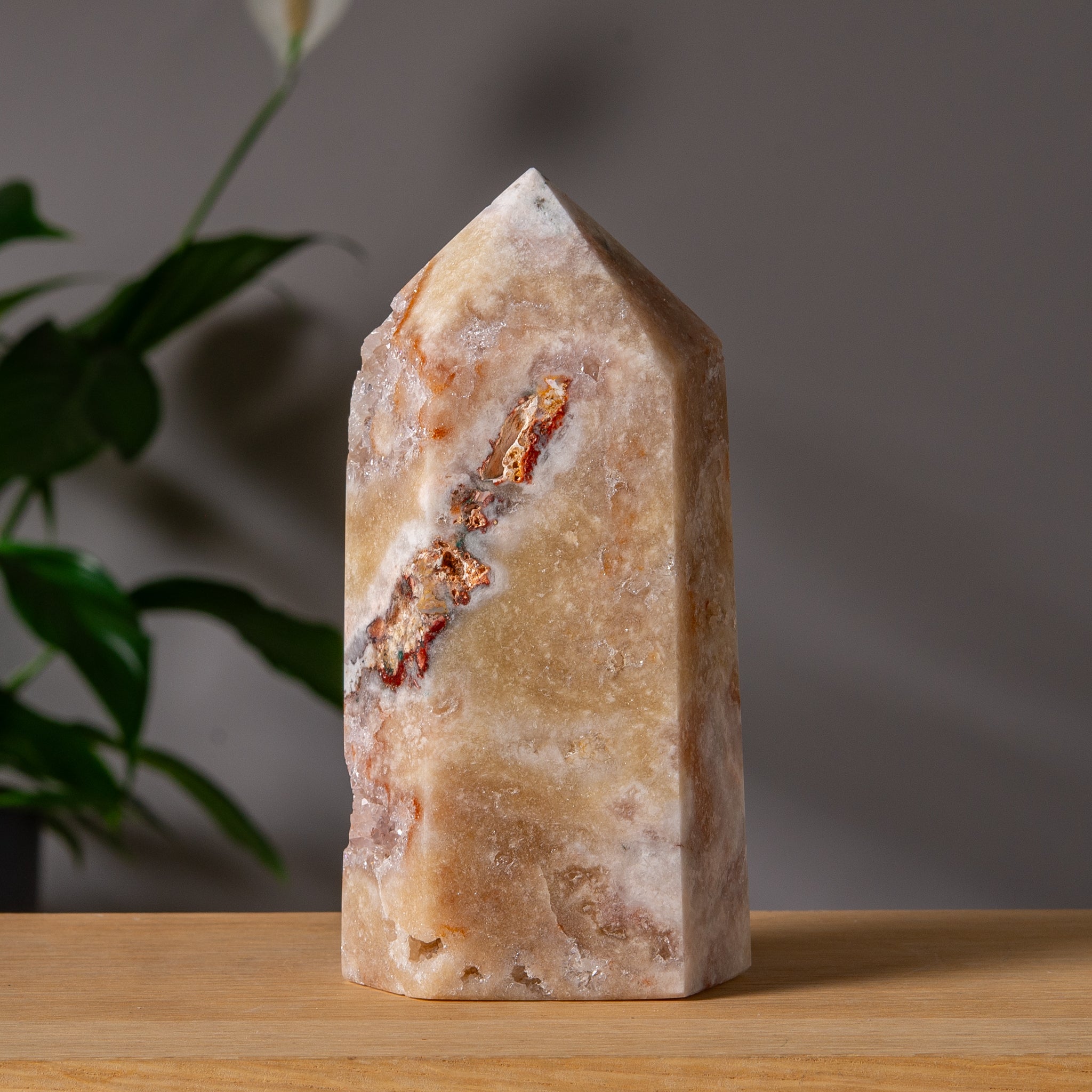 Large Rosy Pink Amethyst Tower