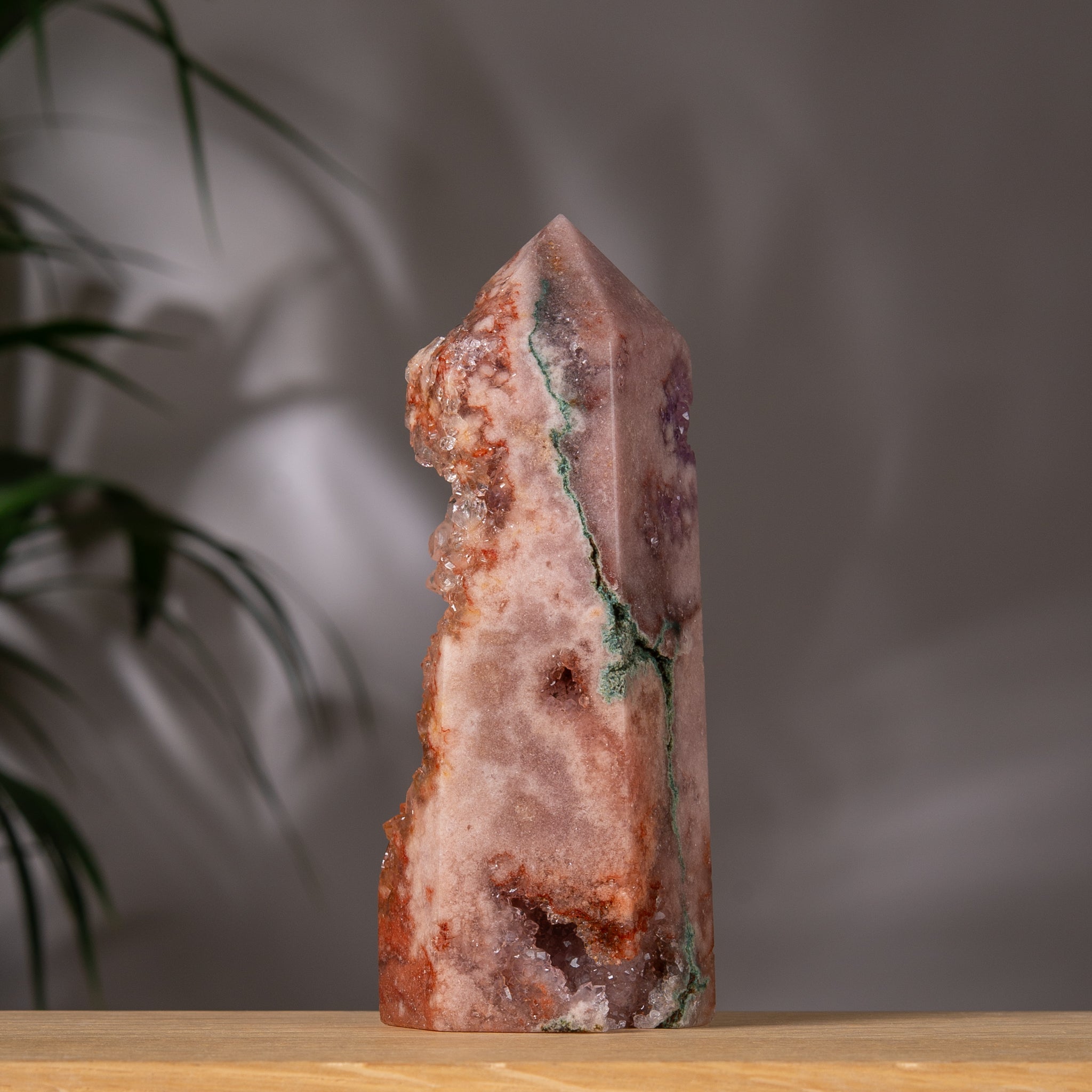 Pink Amethyst Druzy Tower
