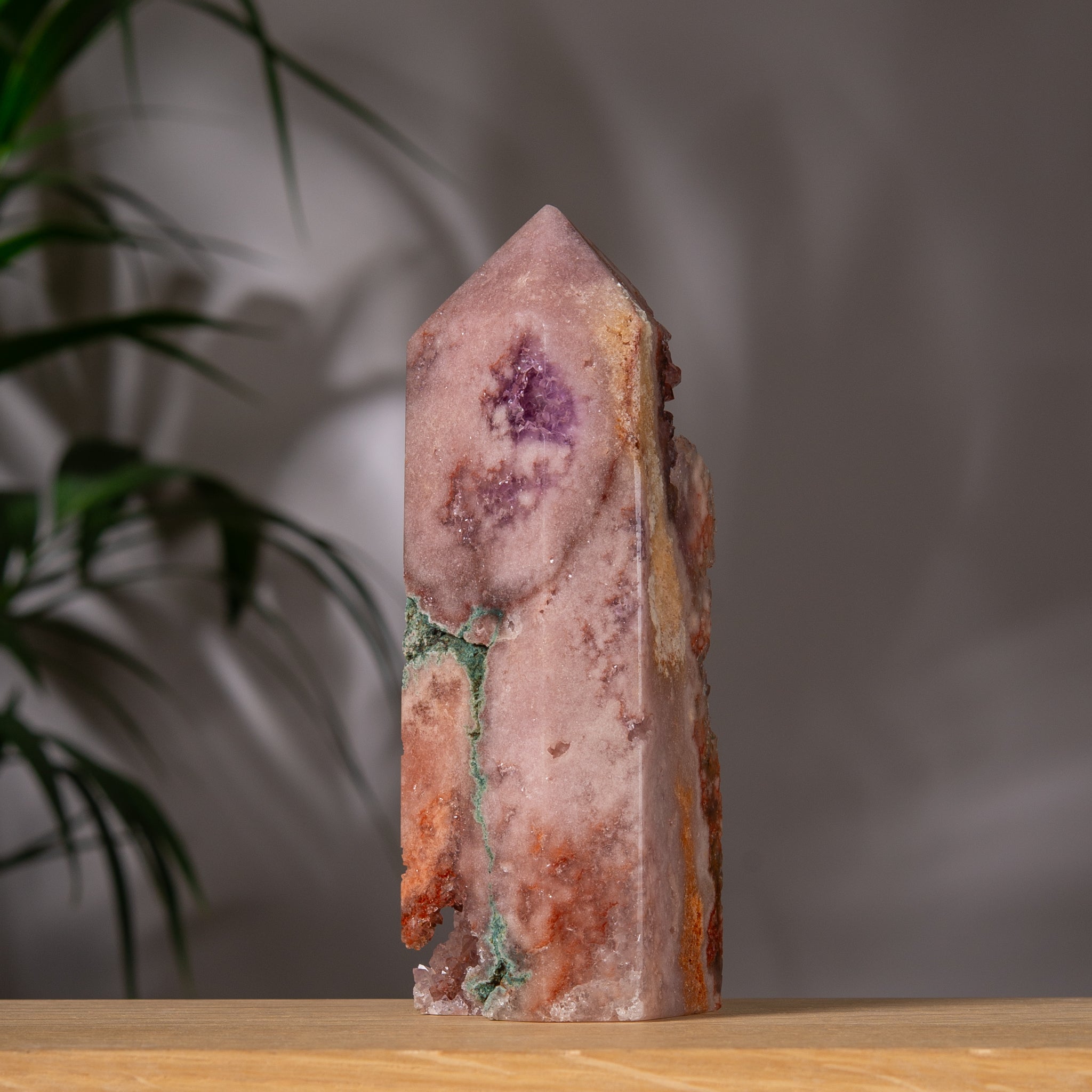Pink Amethyst Druzy Tower