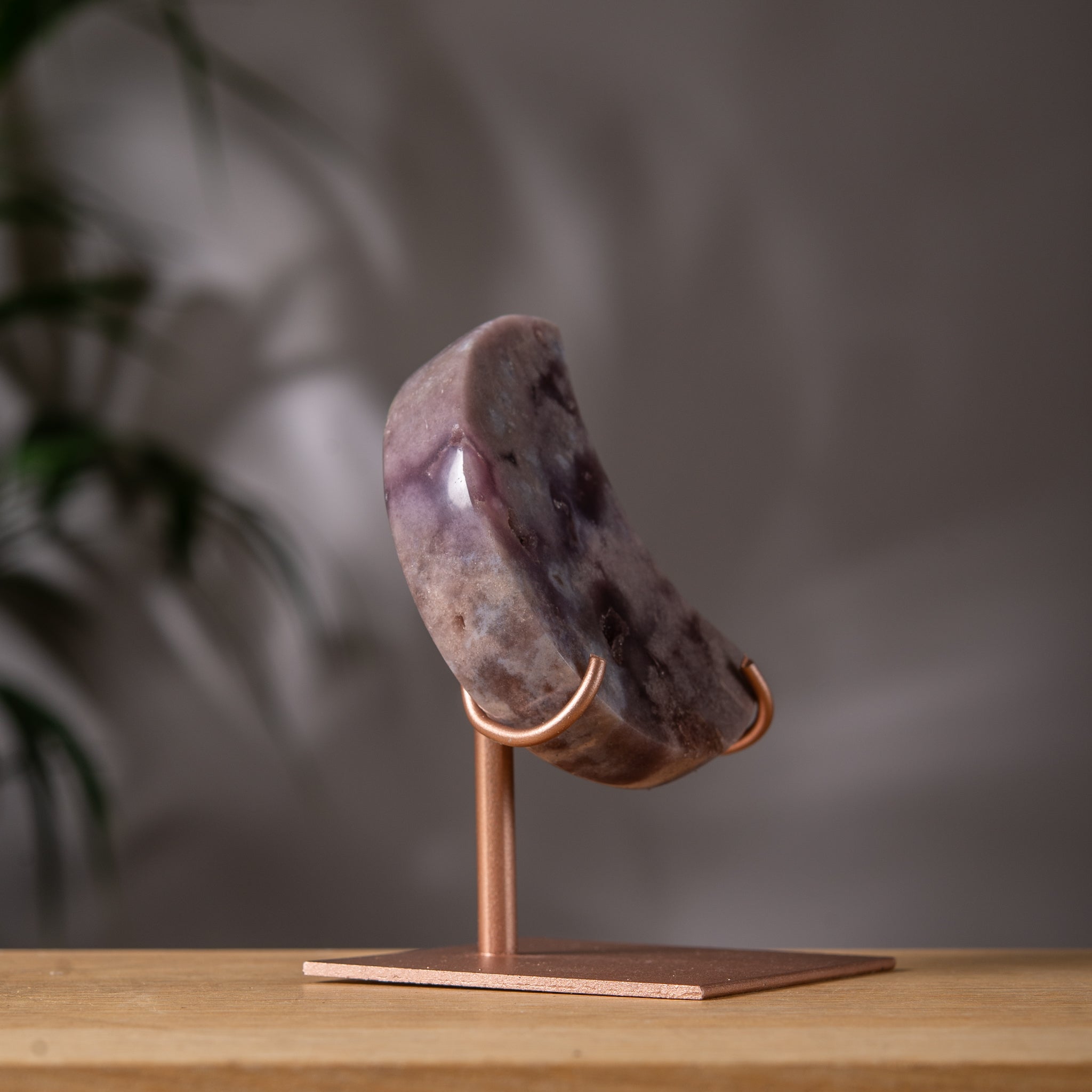 Dark purple - Grey Pink Amethyst Moon
