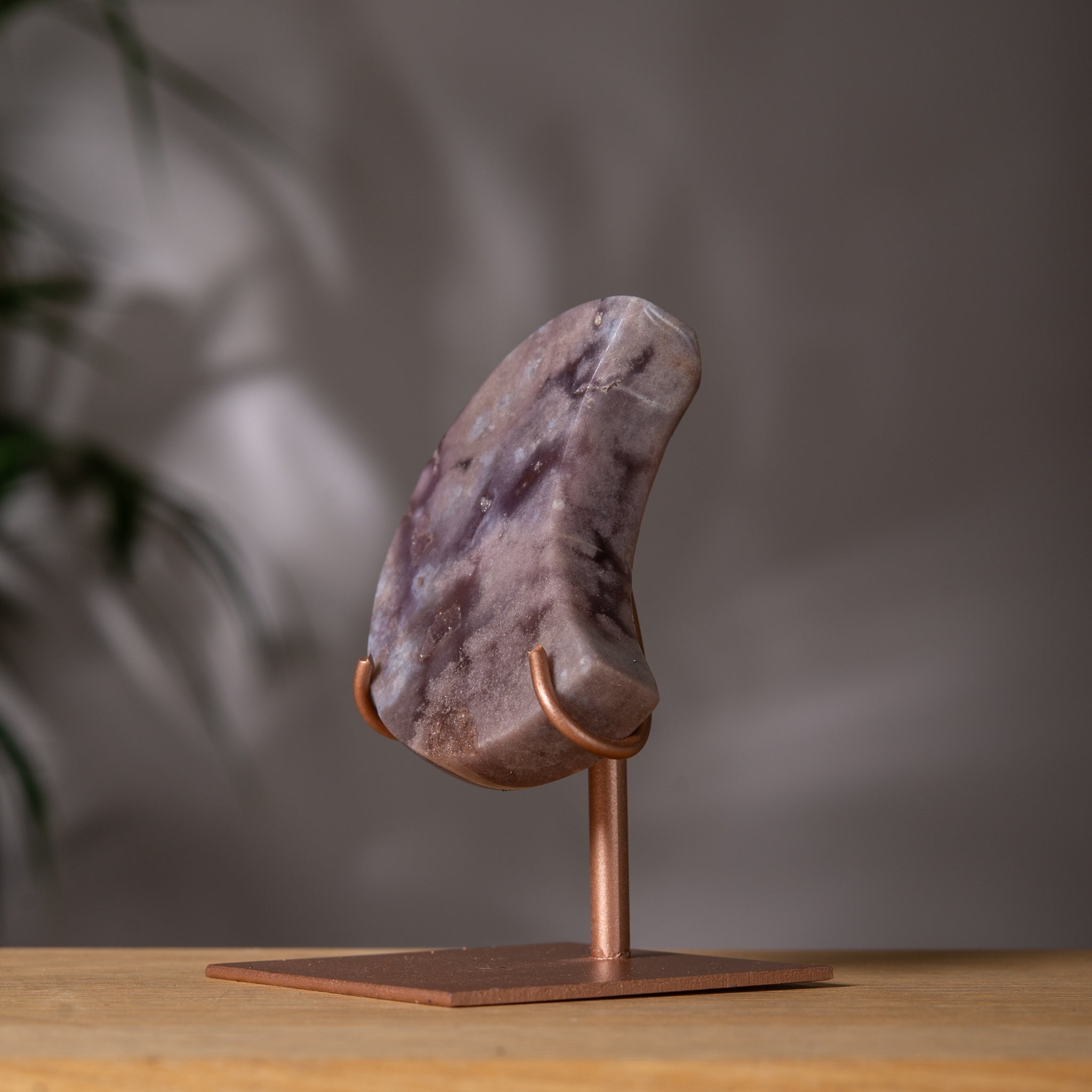 Dark purple - Grey Pink Amethyst Moon