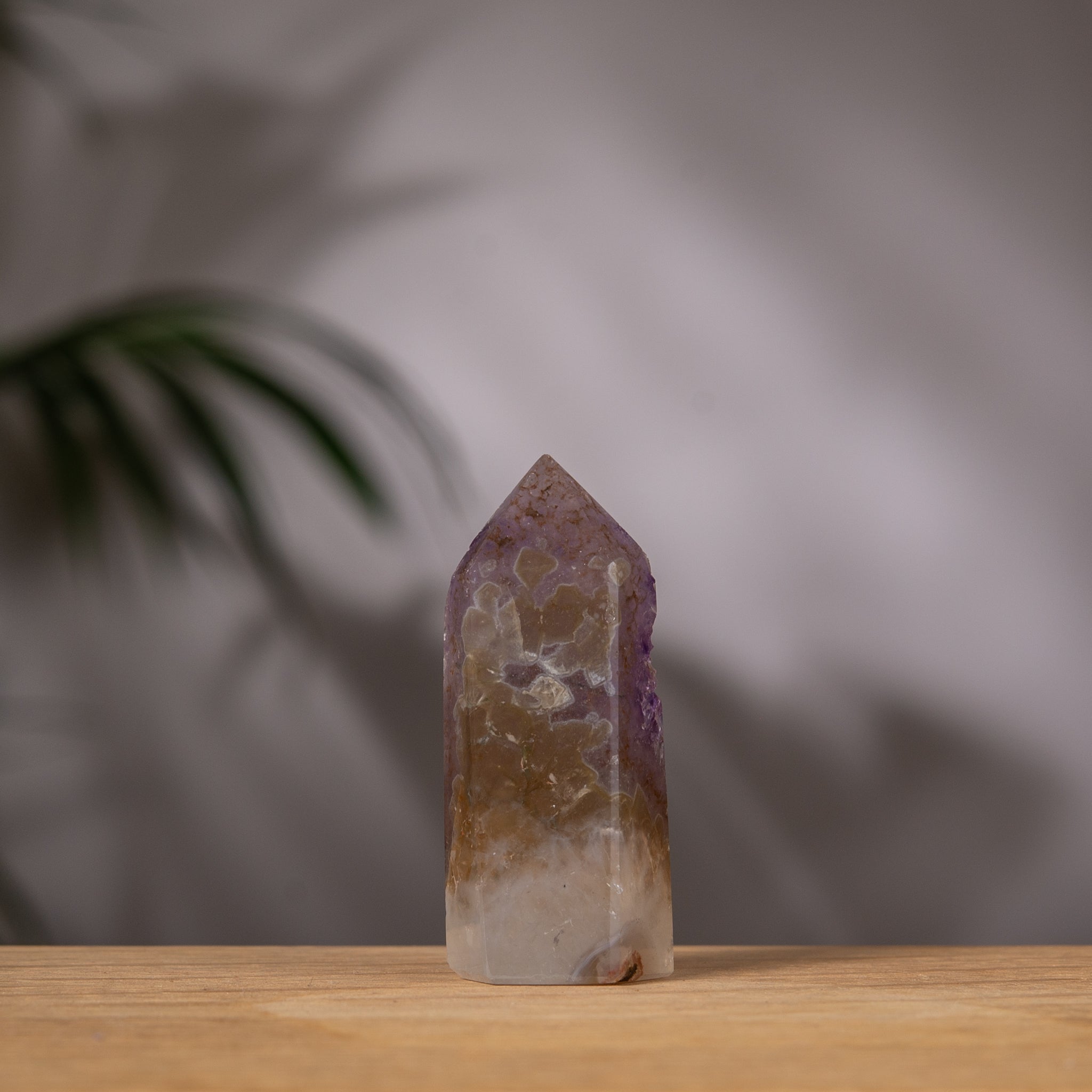 Amethyst Tower – Deep Purple with Calcite – Uruguay