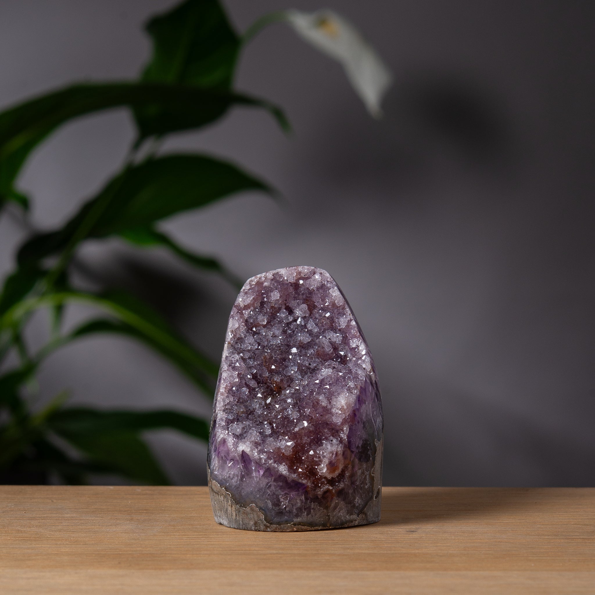 Lavender Rainbow Amethyst cut base