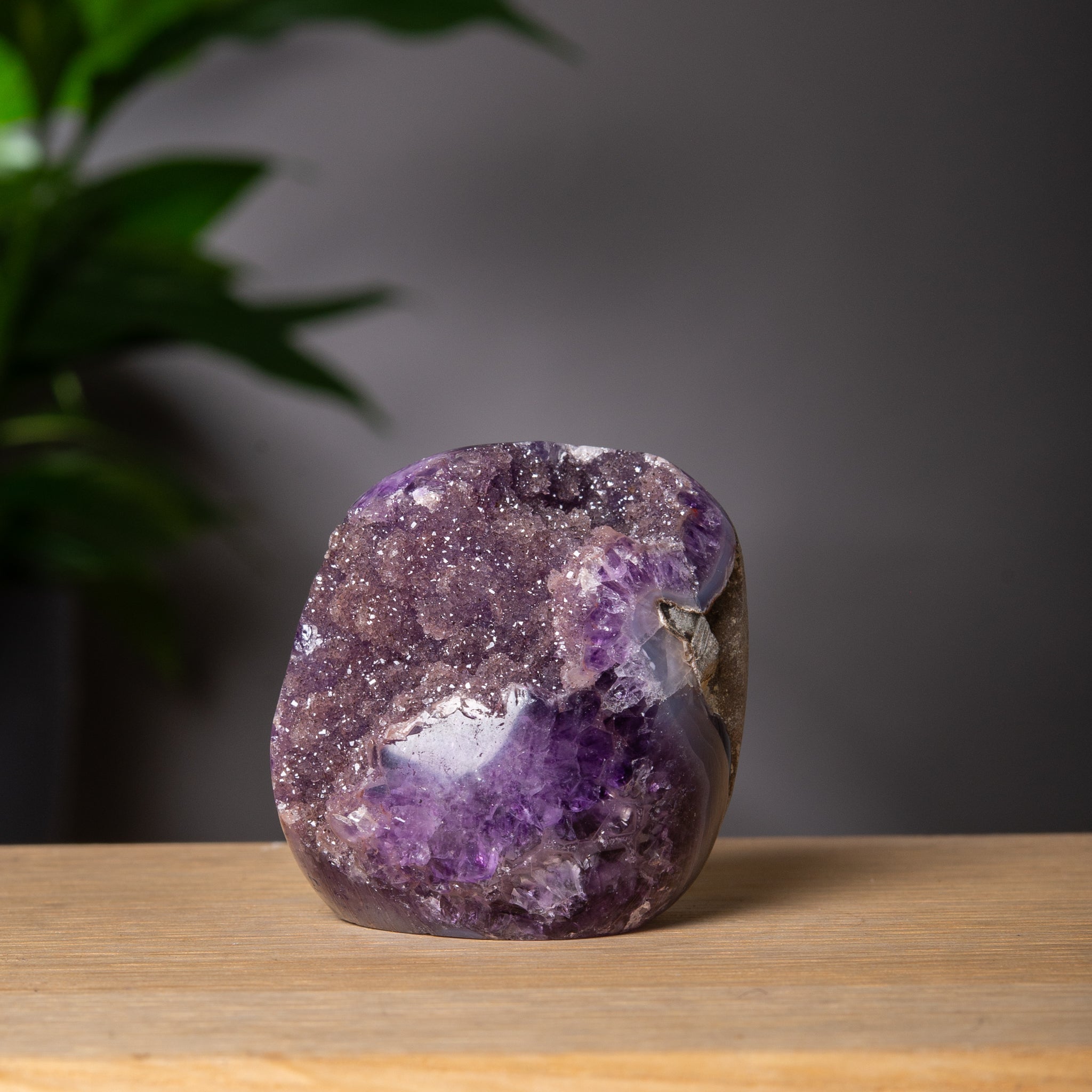 Grape Amethyst with Sugary Druzy