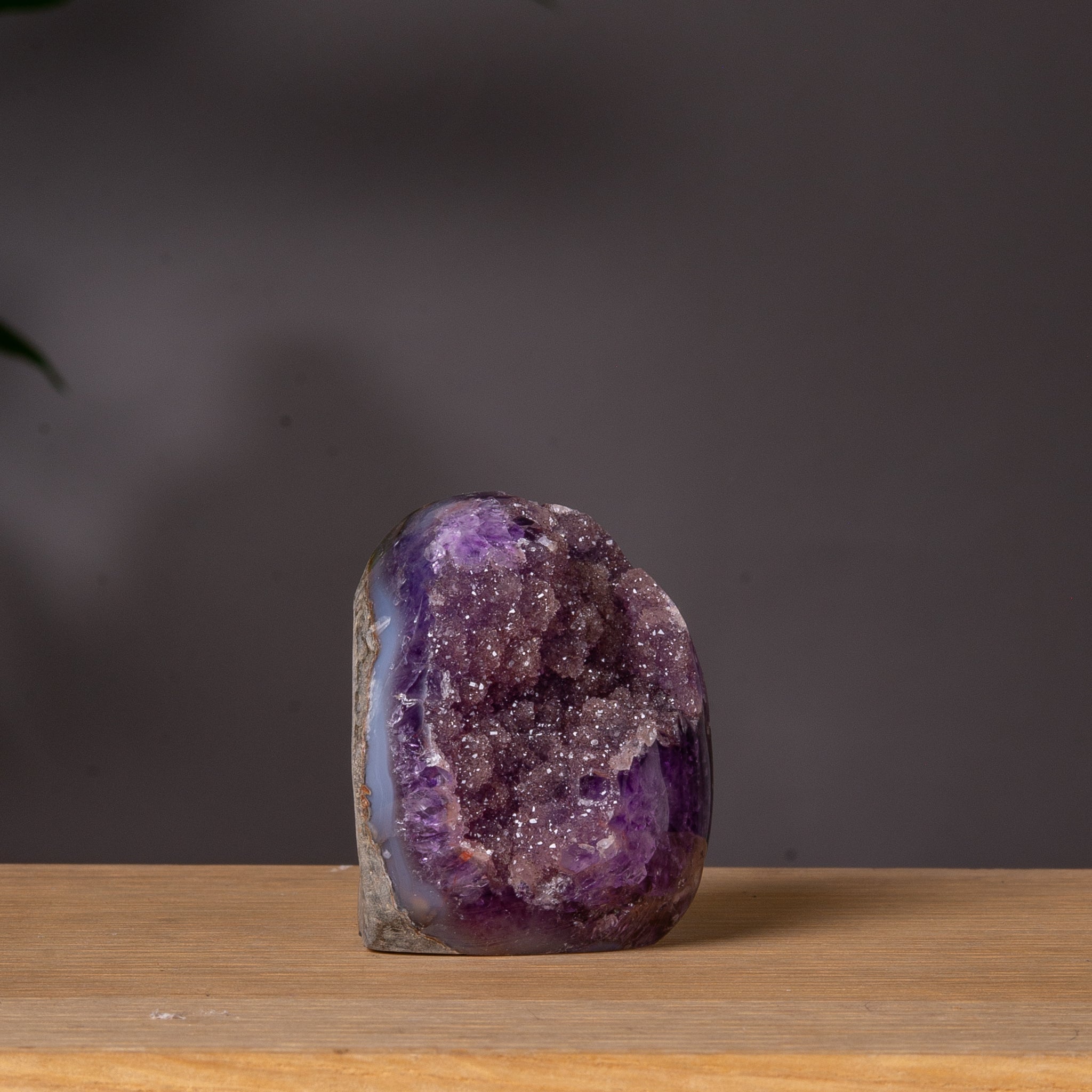 Grape Amethyst with Sugary Druzy