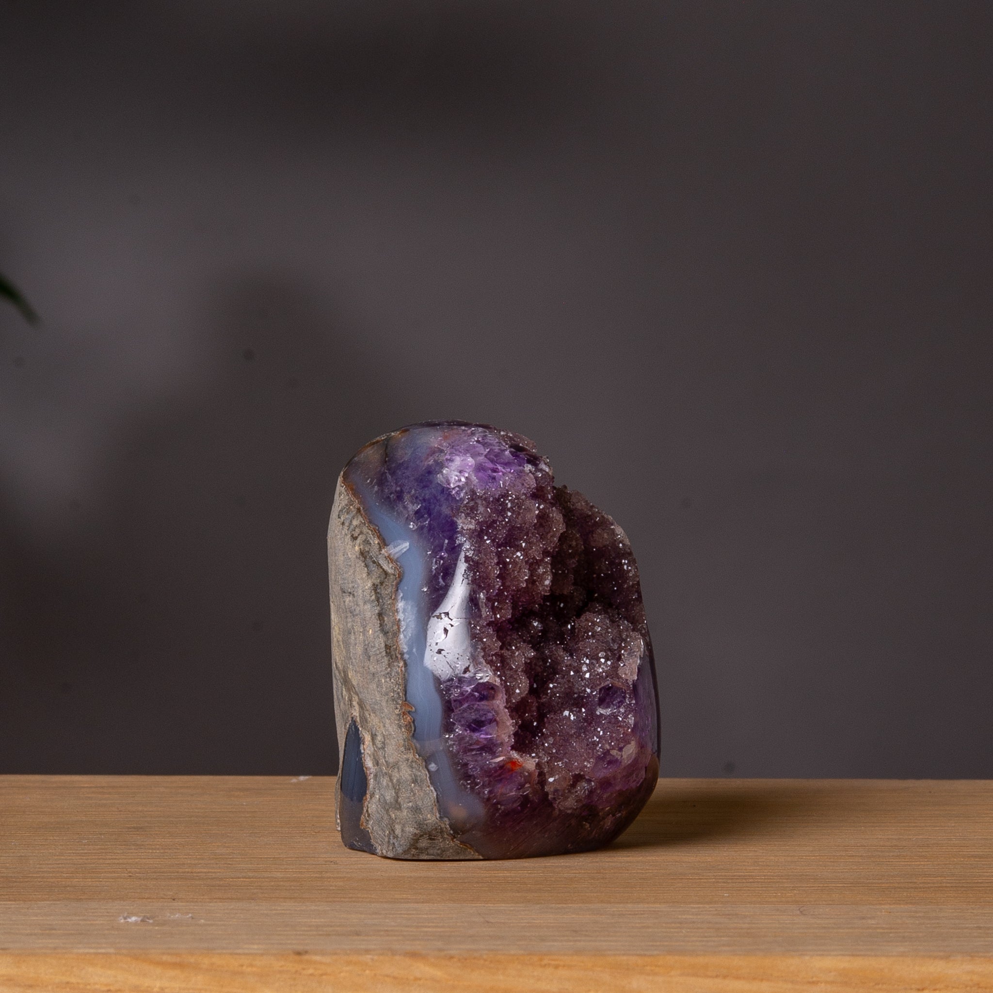 Grape Amethyst with Sugary Druzy