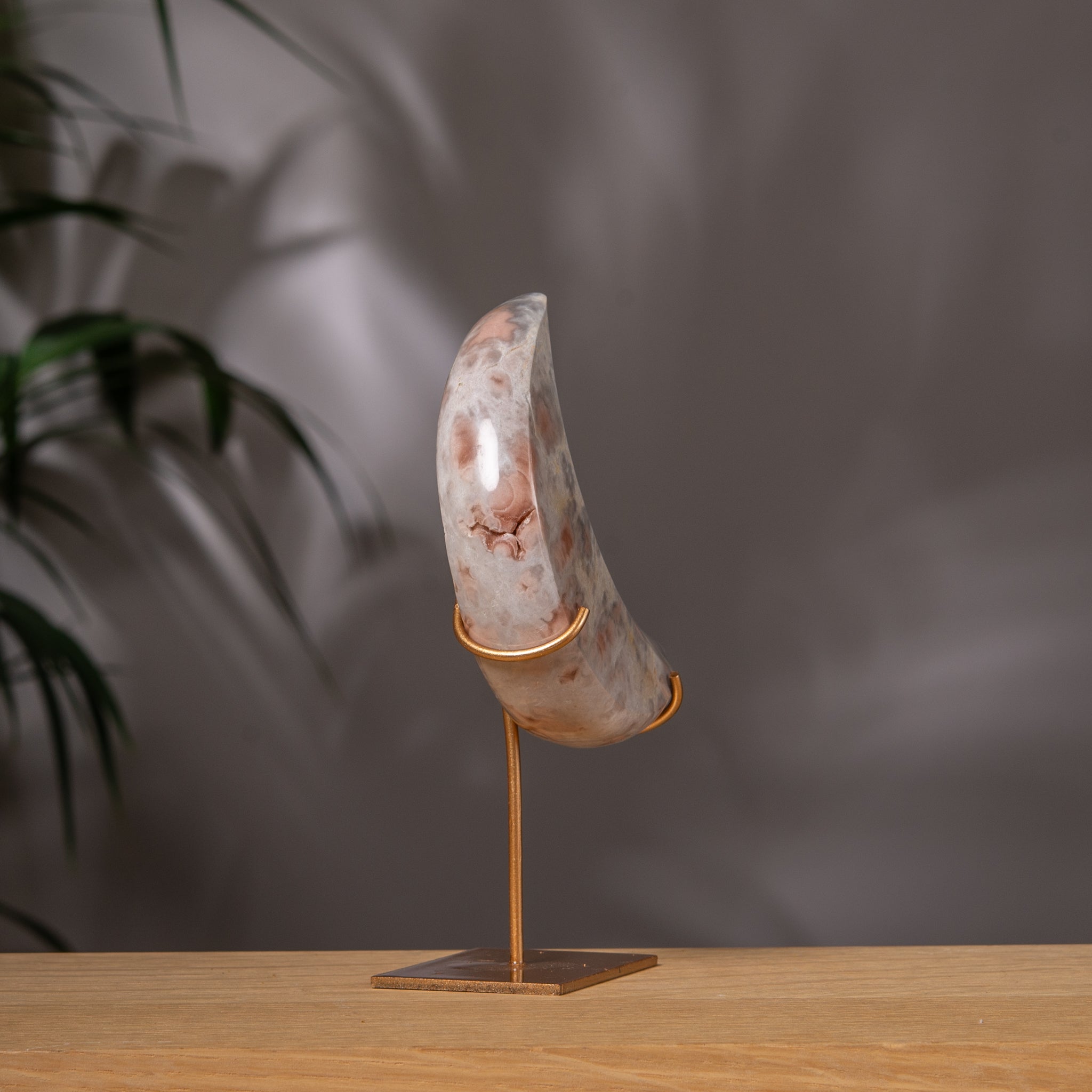 Pink Amethyst Moon in Blush & Grey Tones