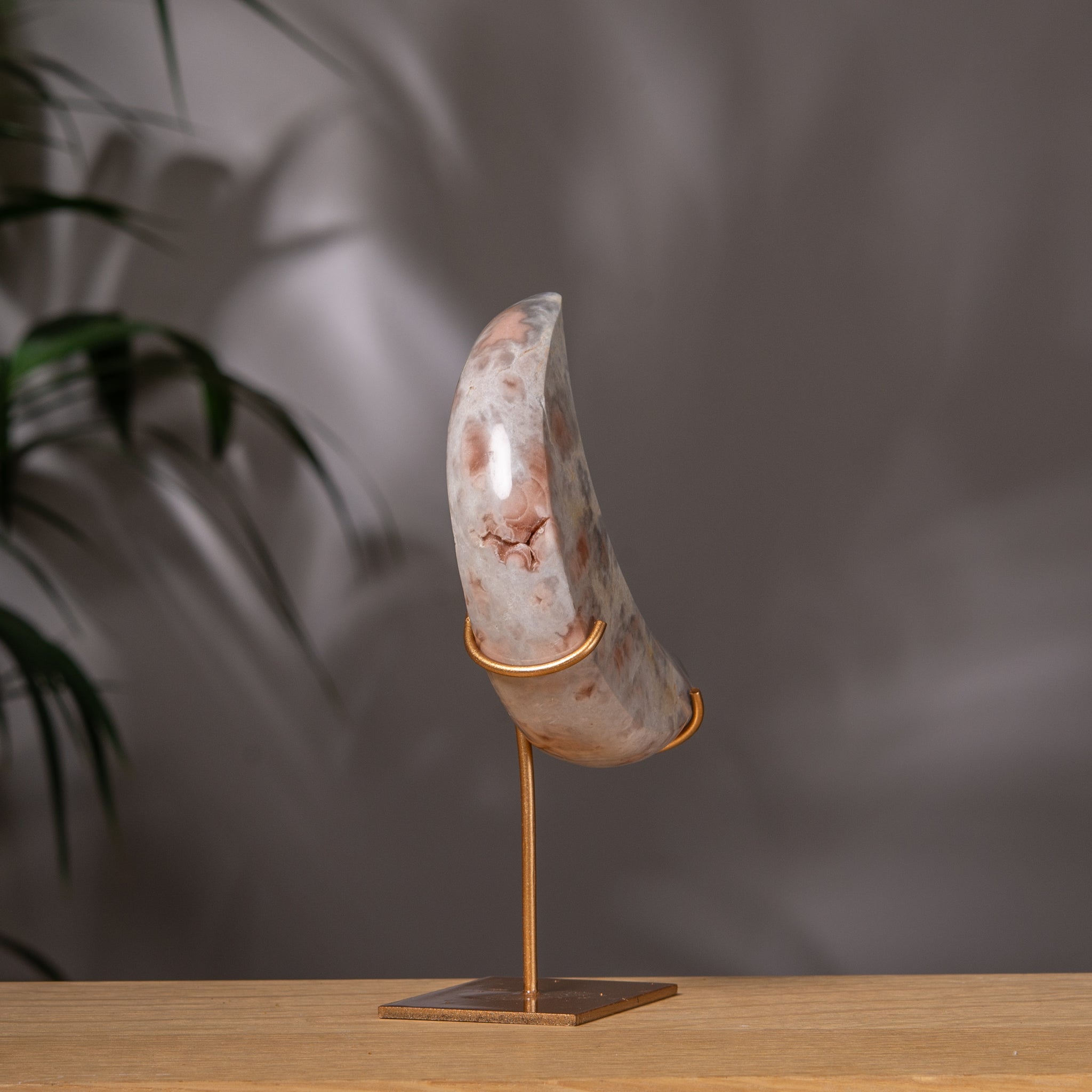 Pink Amethyst Moon in Blush & Grey Tones