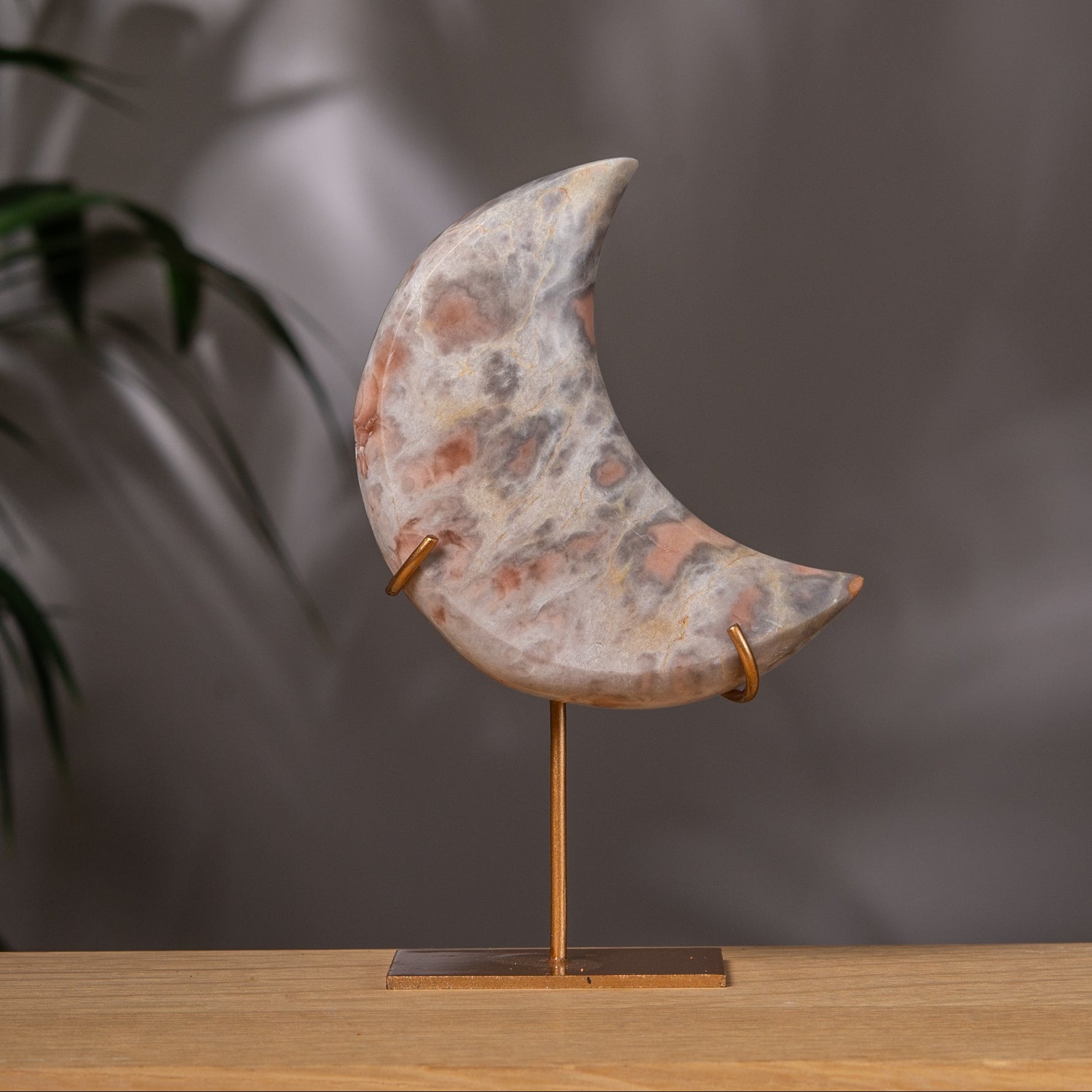 Pink Amethyst Moon in Blush & Grey Tones