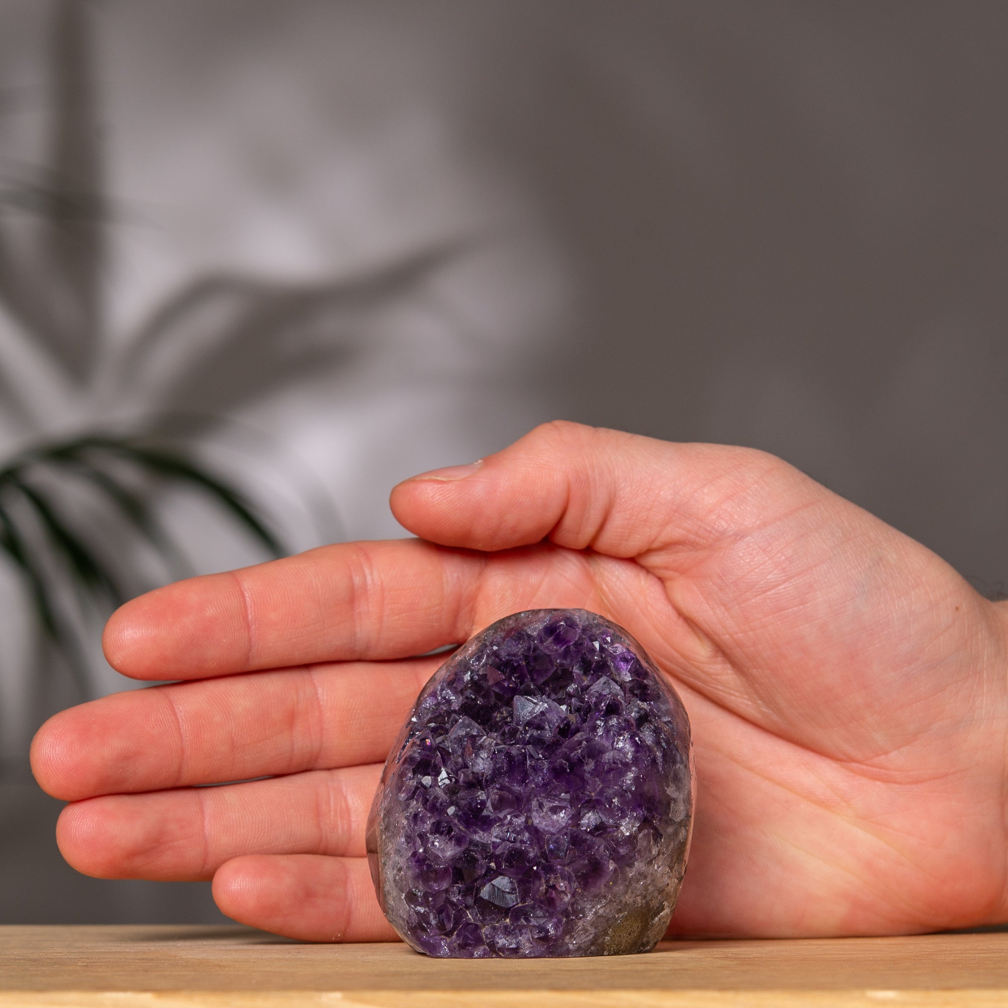 Amethyst Cluster – Round Deep Purple Crystal – Uruguay