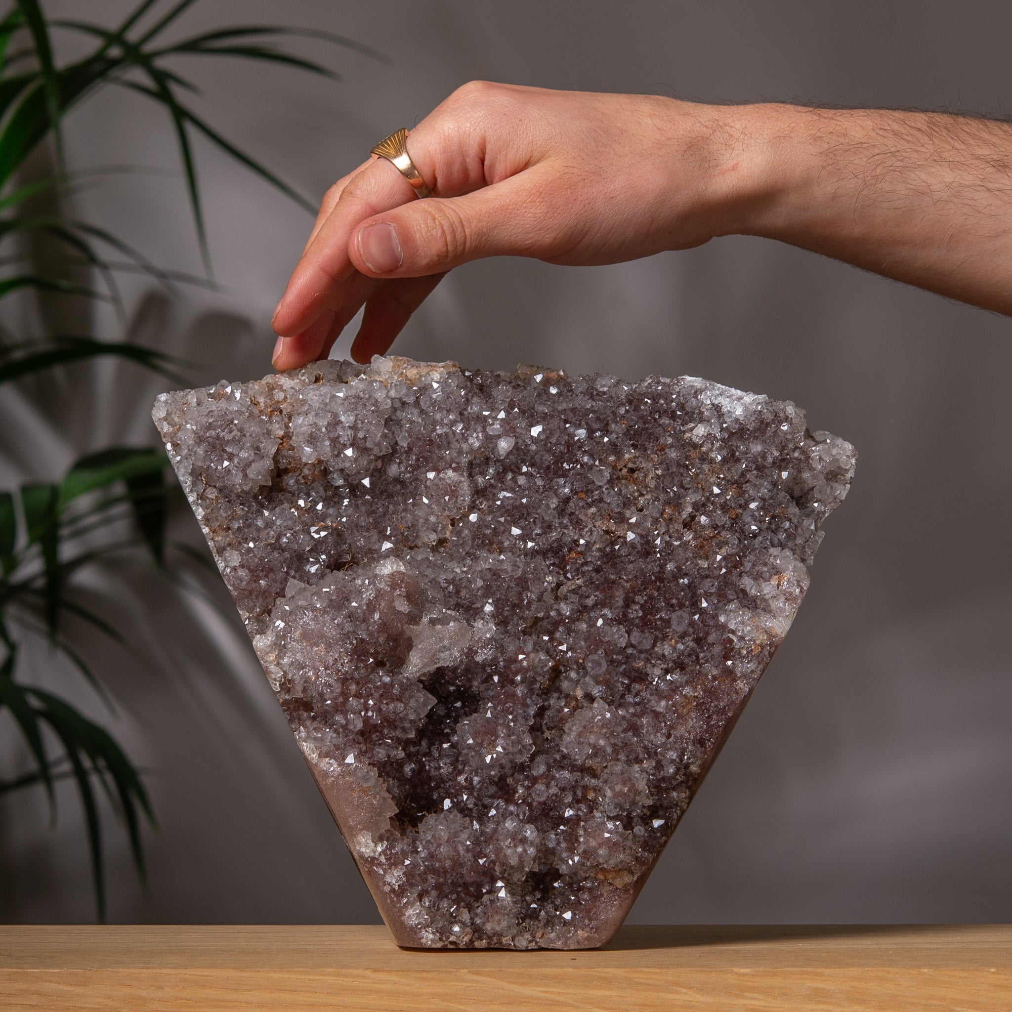 Large Pink Amethyst Druzy Tower