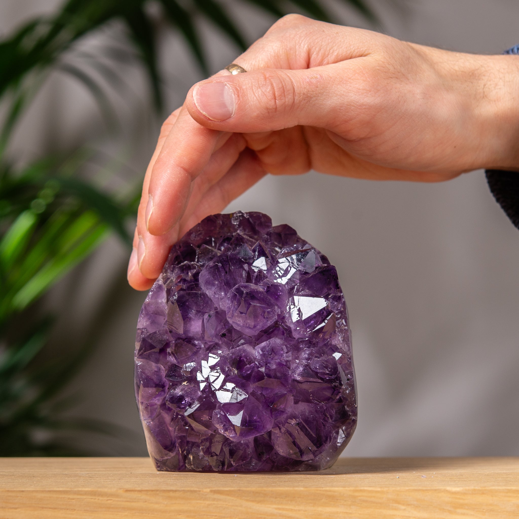 Deep Purple Amethyst Cutbase
