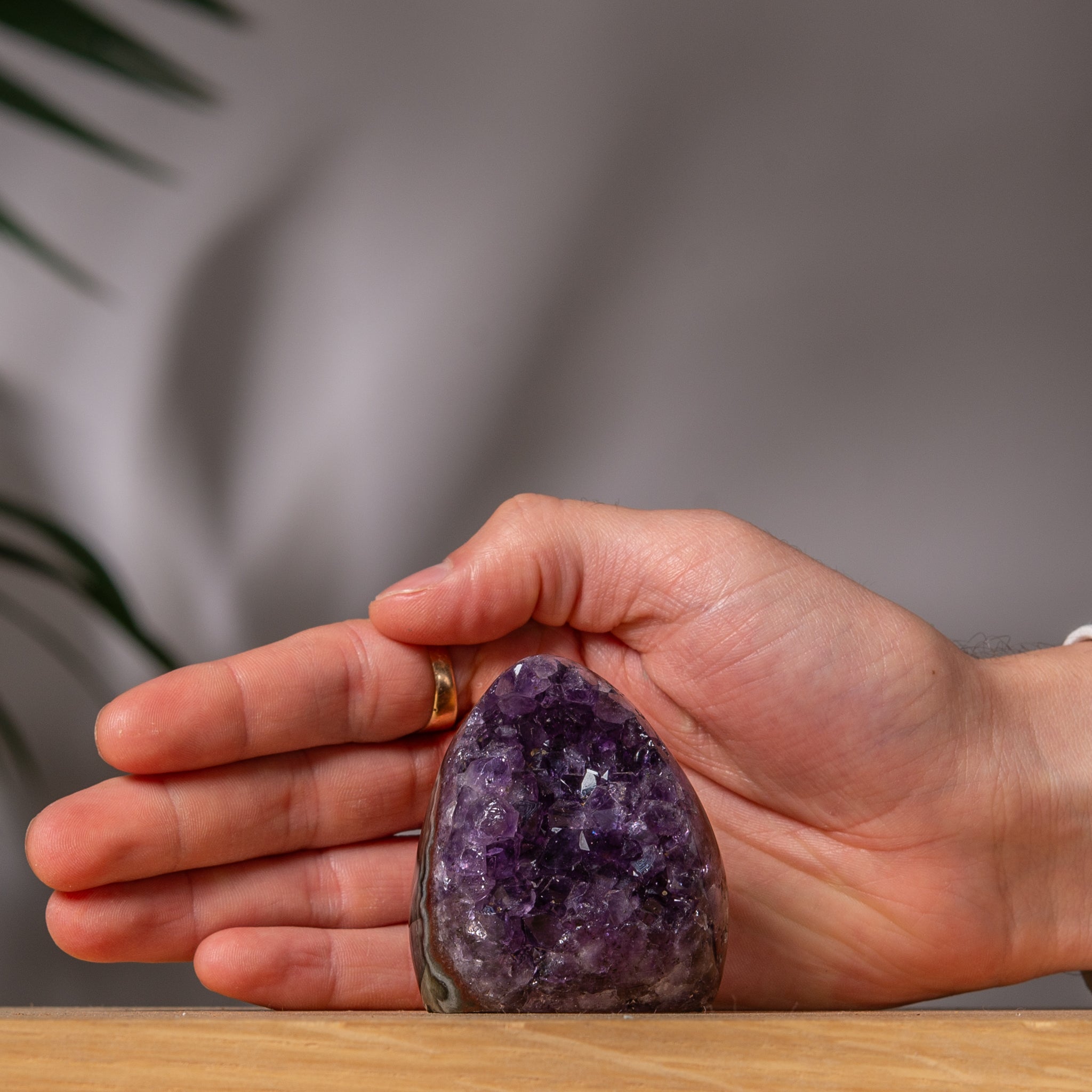 Purple Amethyst Druzy Geode Cutbase