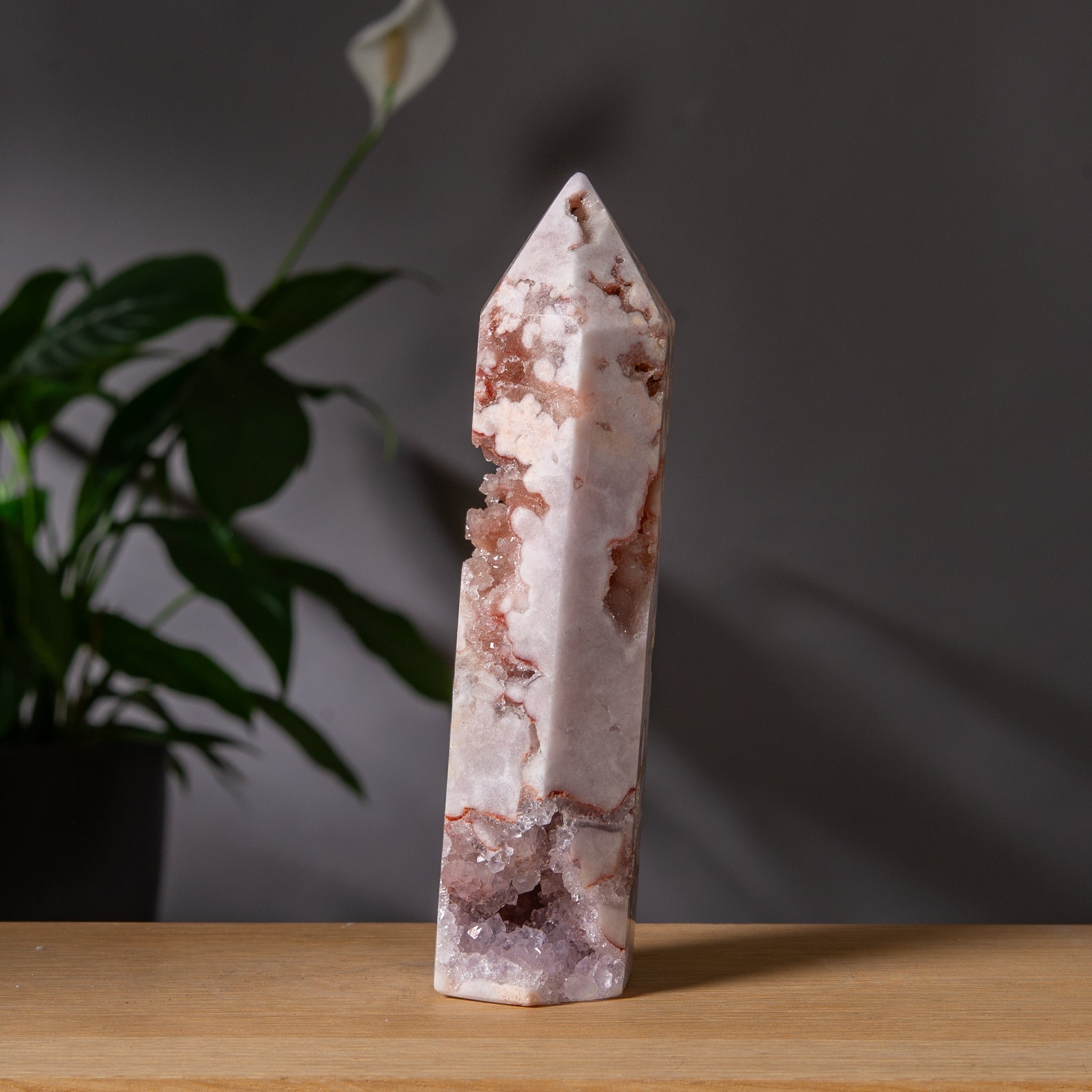 Light Pink Amethyst Druzy Tower