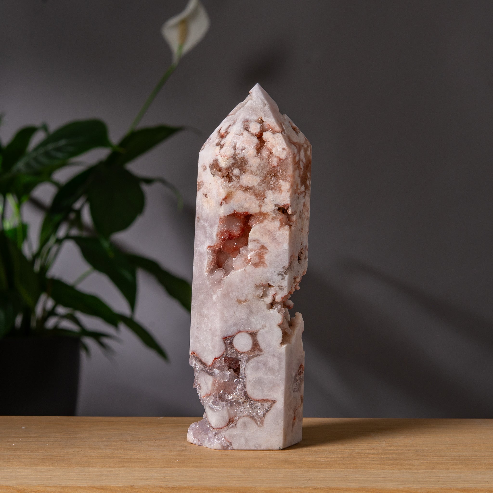 Light Pink Amethyst Druzy Tower