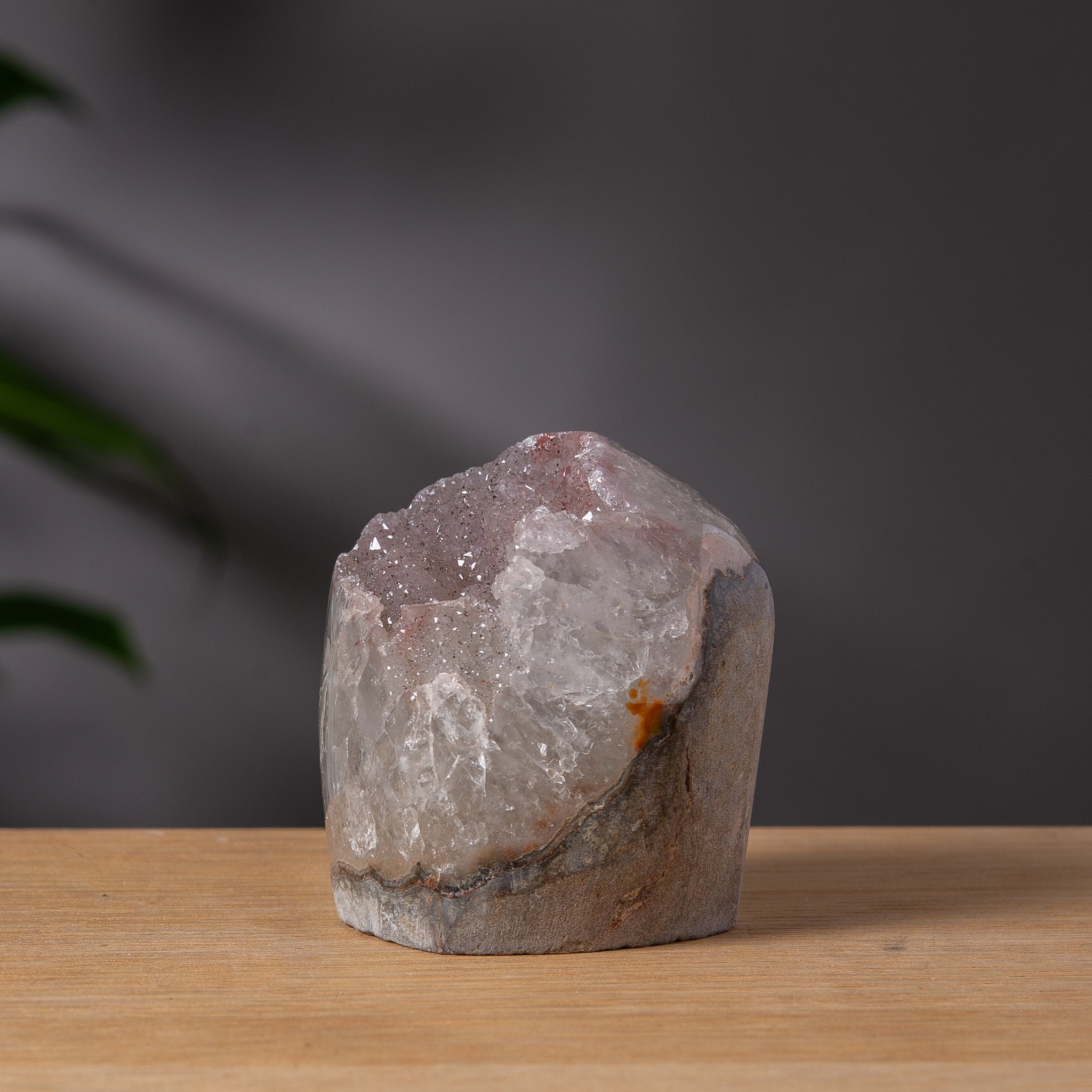 Rainbow Amethyst with Druzy Top Cutbase
