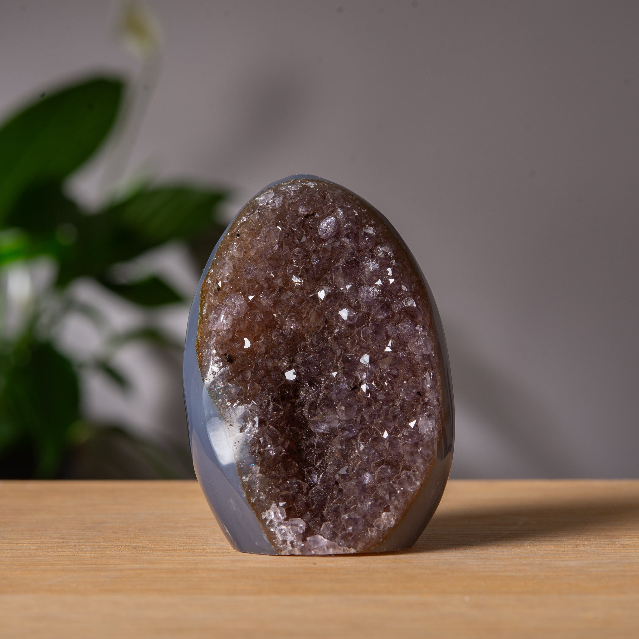 Dark brown Agate cut base
