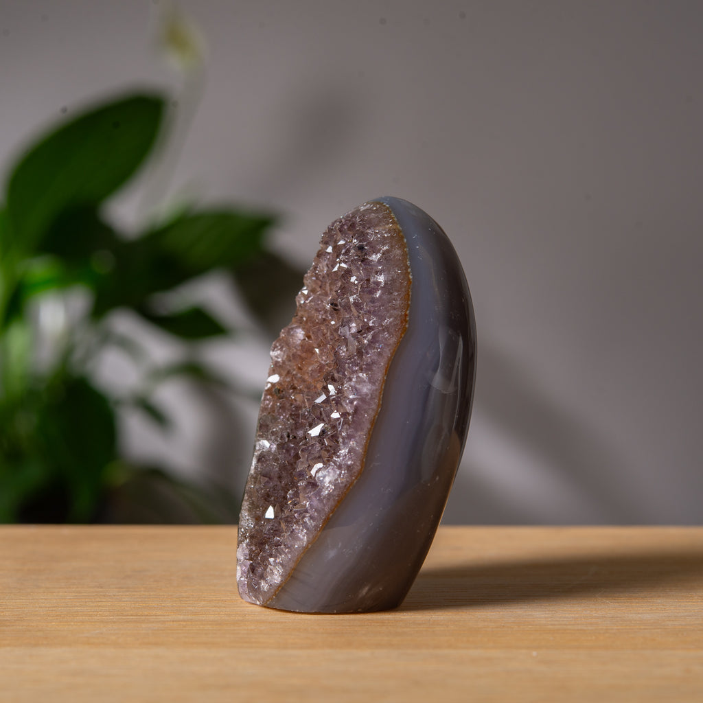 Dark brown Agate cut base