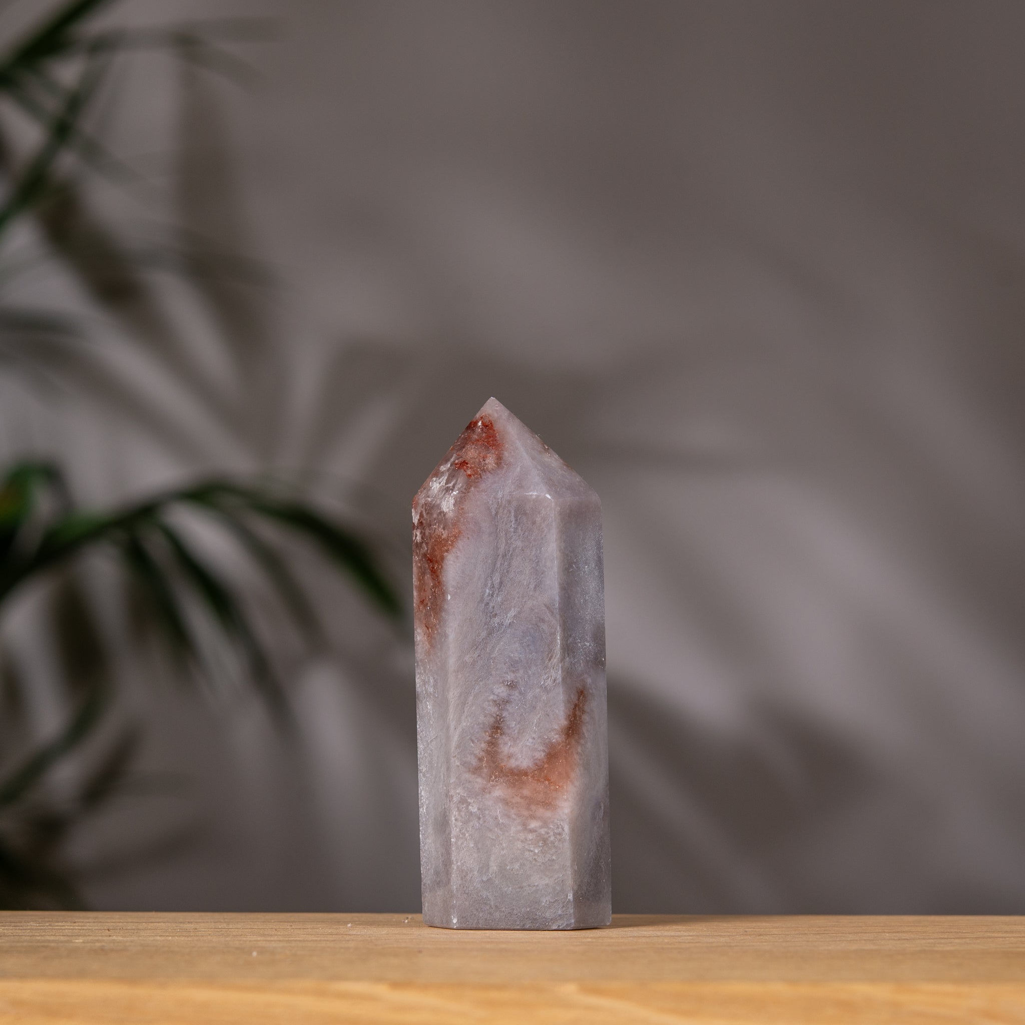 Pink Amethyst Point Tower in Pink and Grey Hue