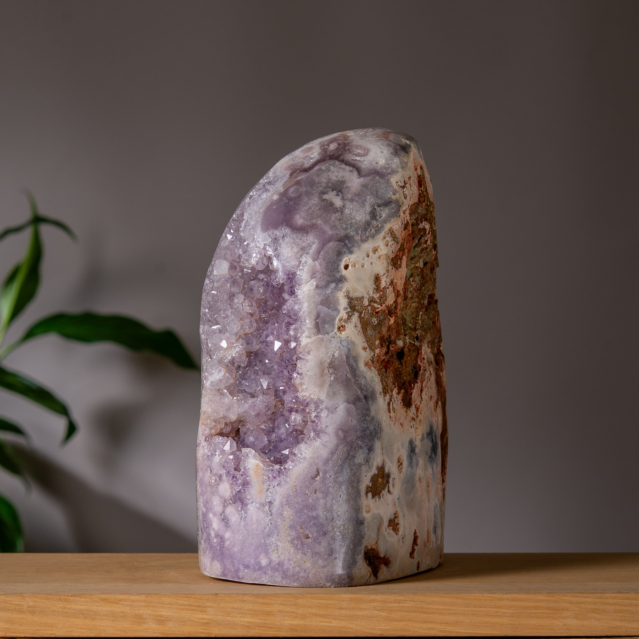 Large Pink Amethyst Freeform in Purple