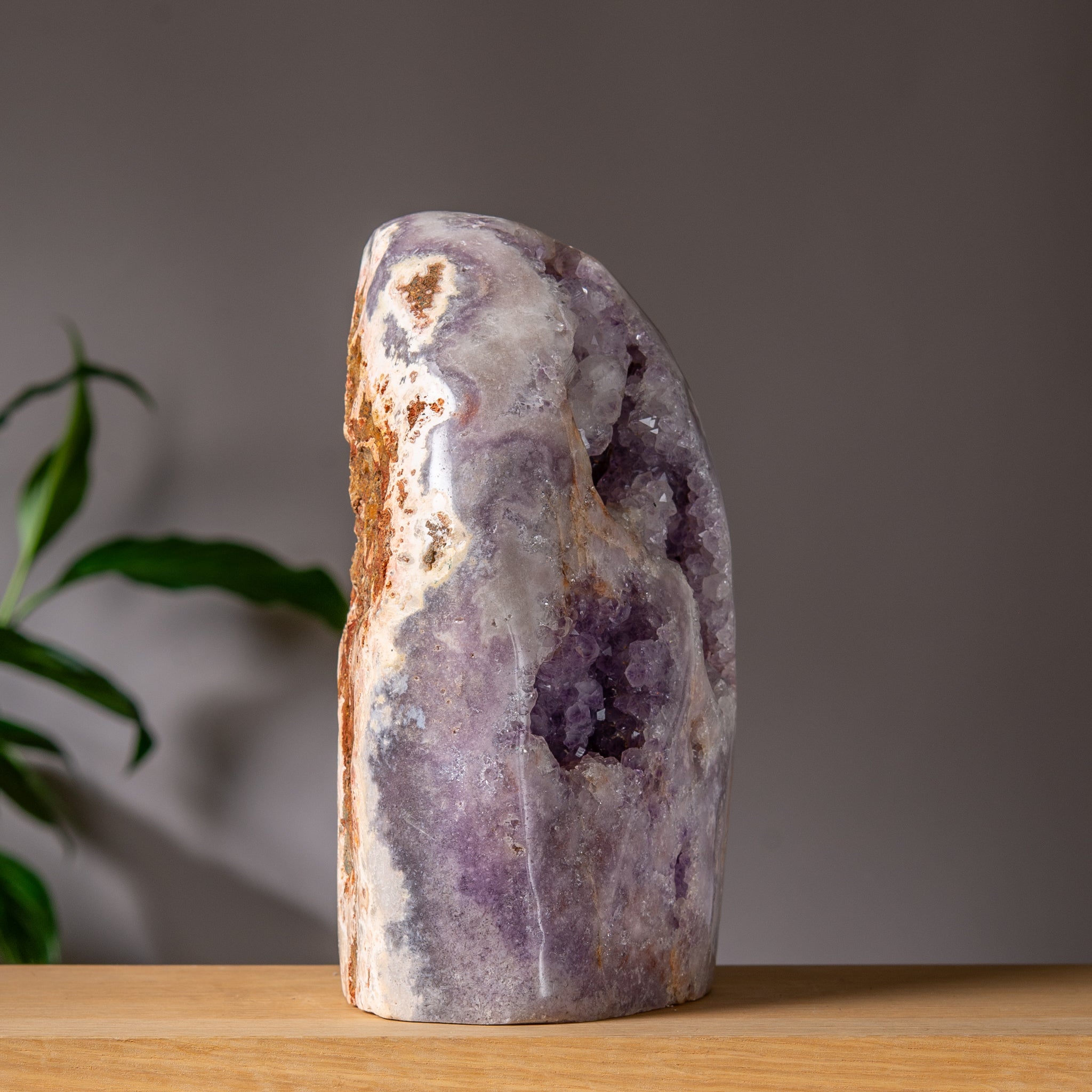 Large Pink Amethyst Freeform in Purple