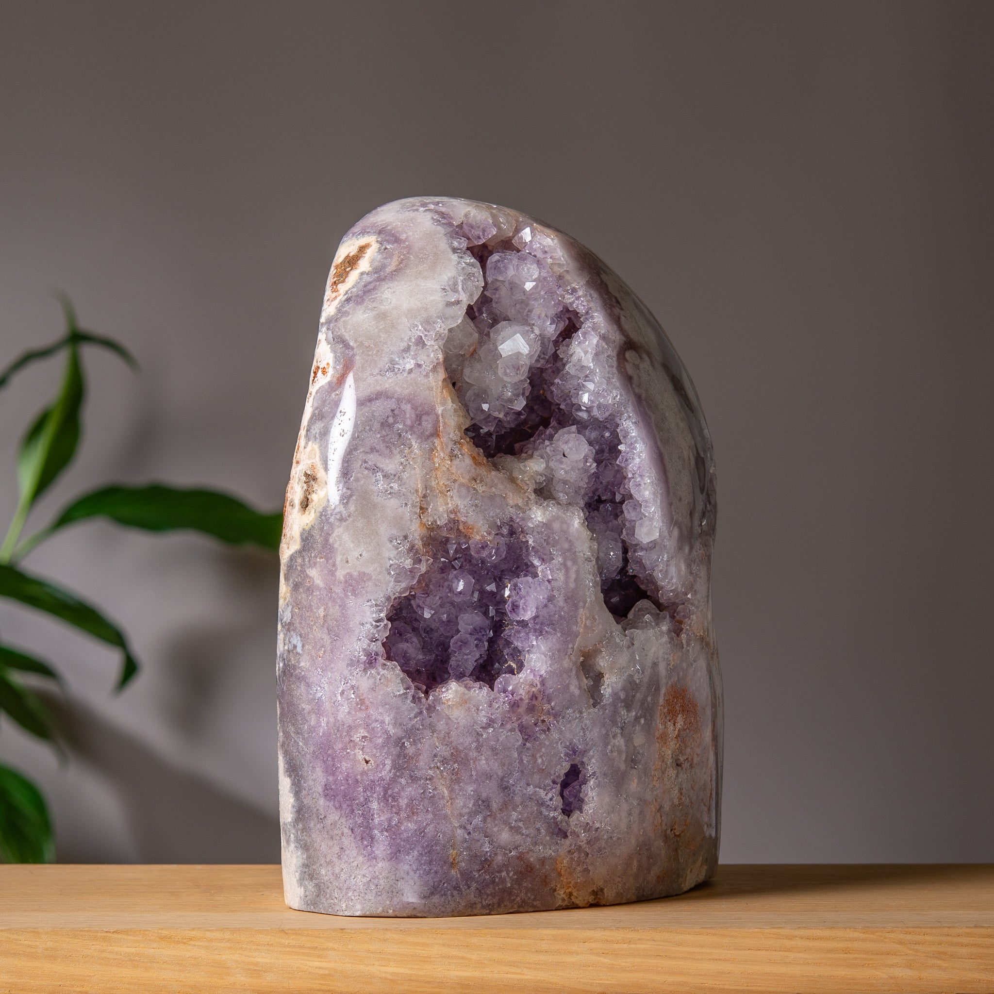 Large Pink Amethyst Freeform in Purple