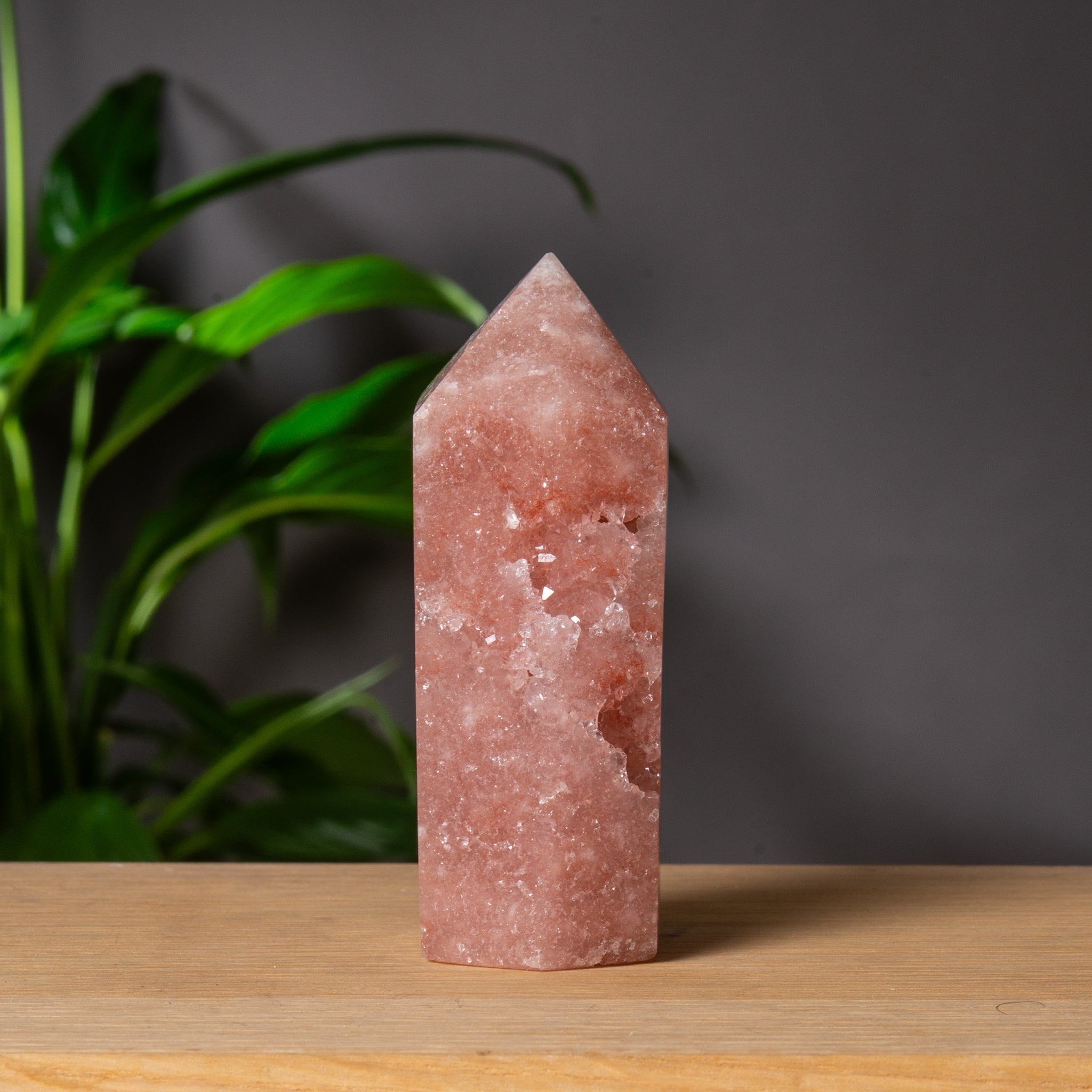Deep Rose Pink Amethyst Small Tower