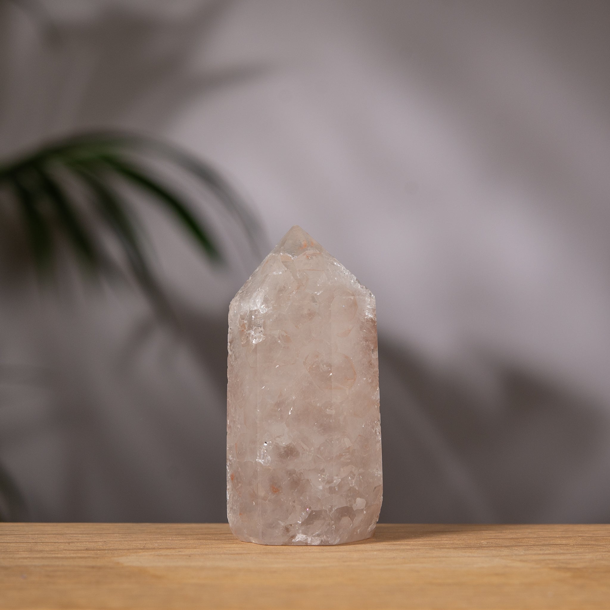 Rainbow Amethyst Tower with Calcite – Soft Pink Crystal – Uruguay