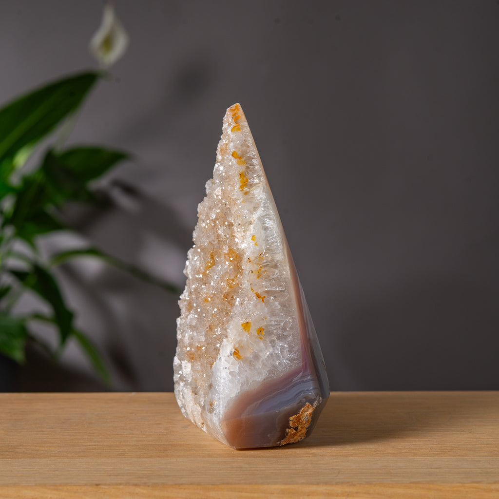 Diamantformad agat- och kvartstorn