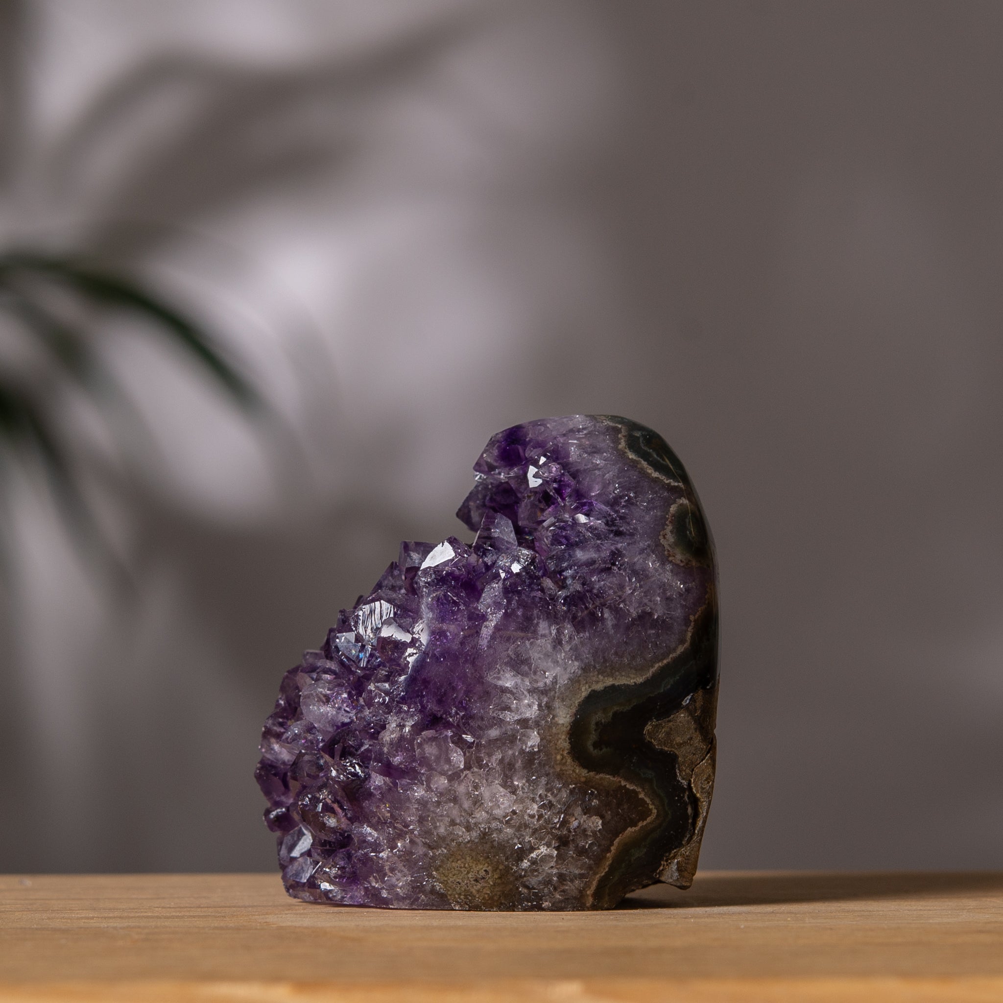 Amethyst Cluster – Round Deep Purple Crystal – Uruguay
