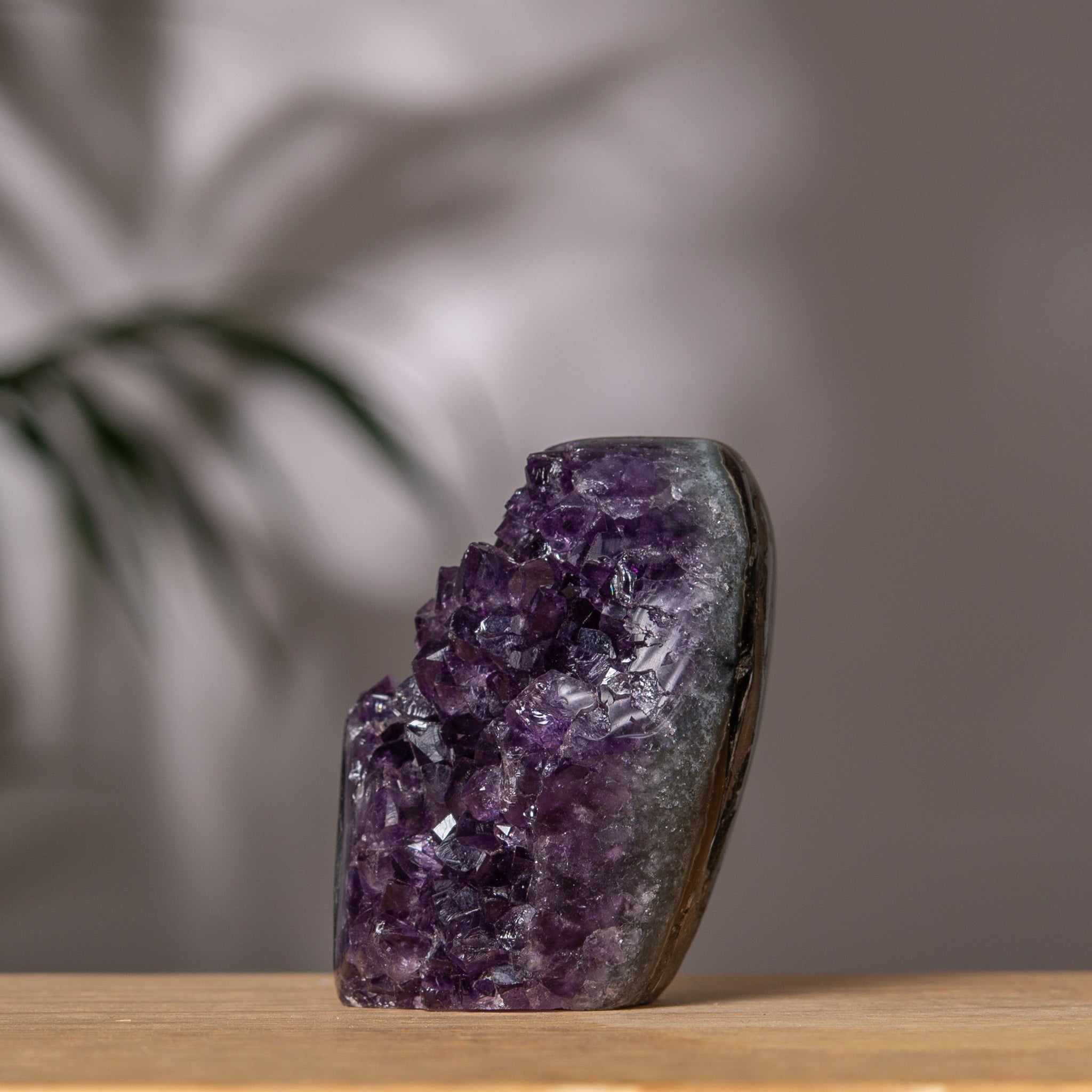 Full Polished Amethyst Cluster – Deep Purple Stalactite – Uruguay