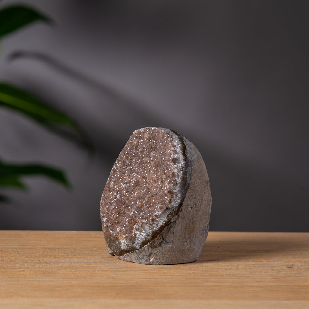 Mjukt gråbrun socker Amethyst Cutbase
