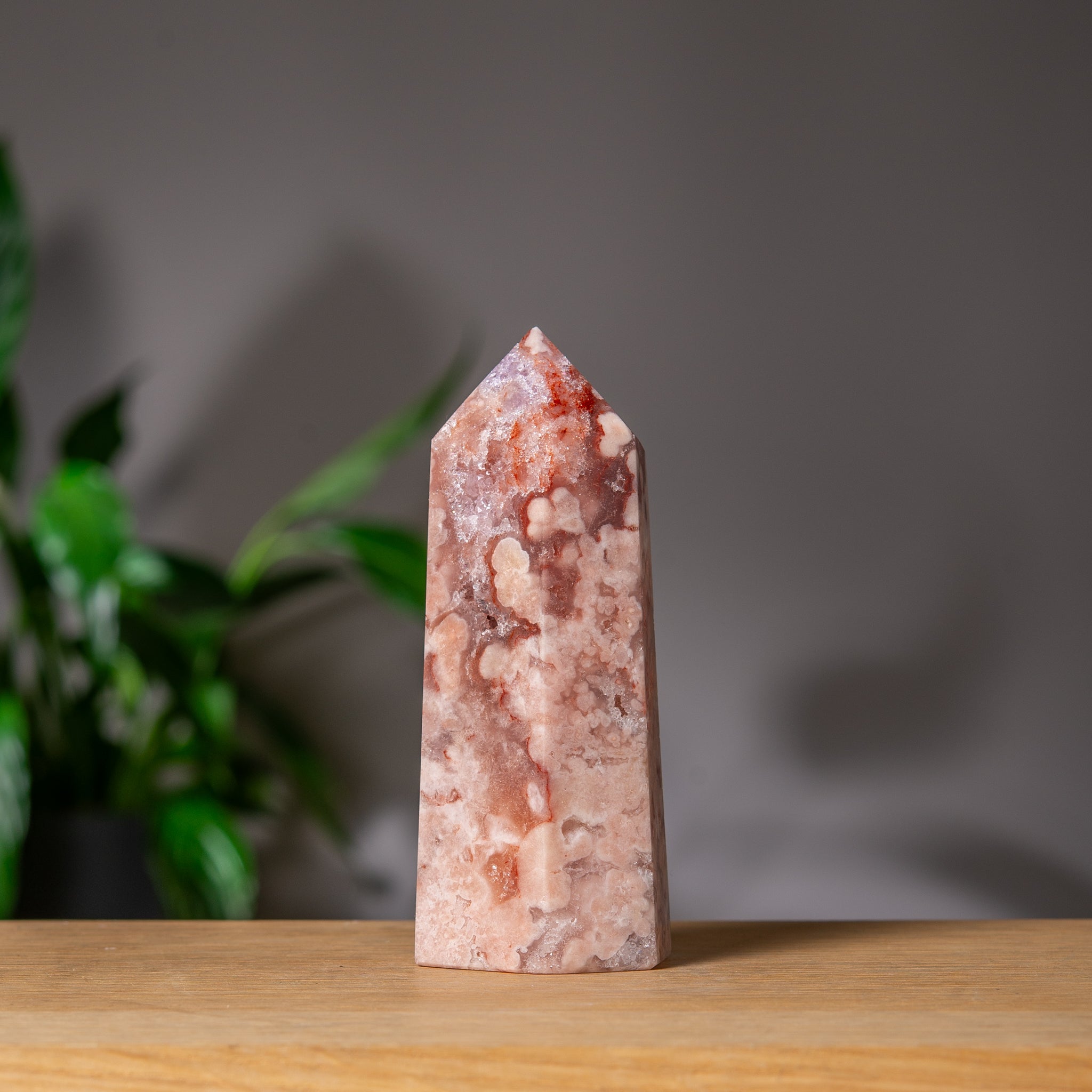 Pink Amethyst Tower with red colors