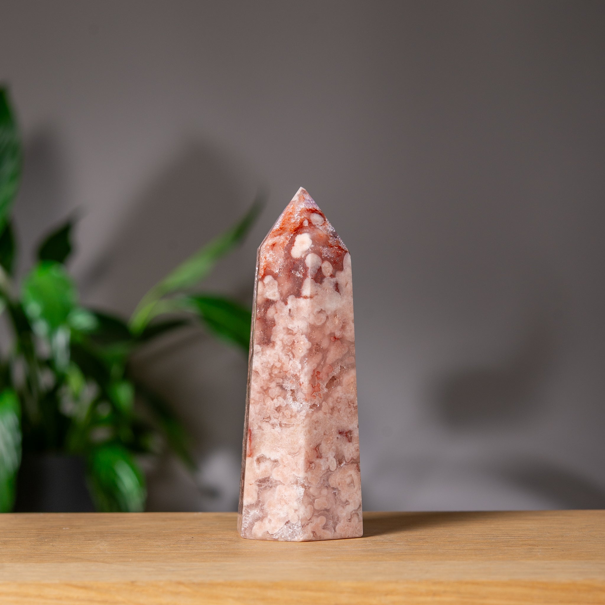 Pink Amethyst Tower with red colors