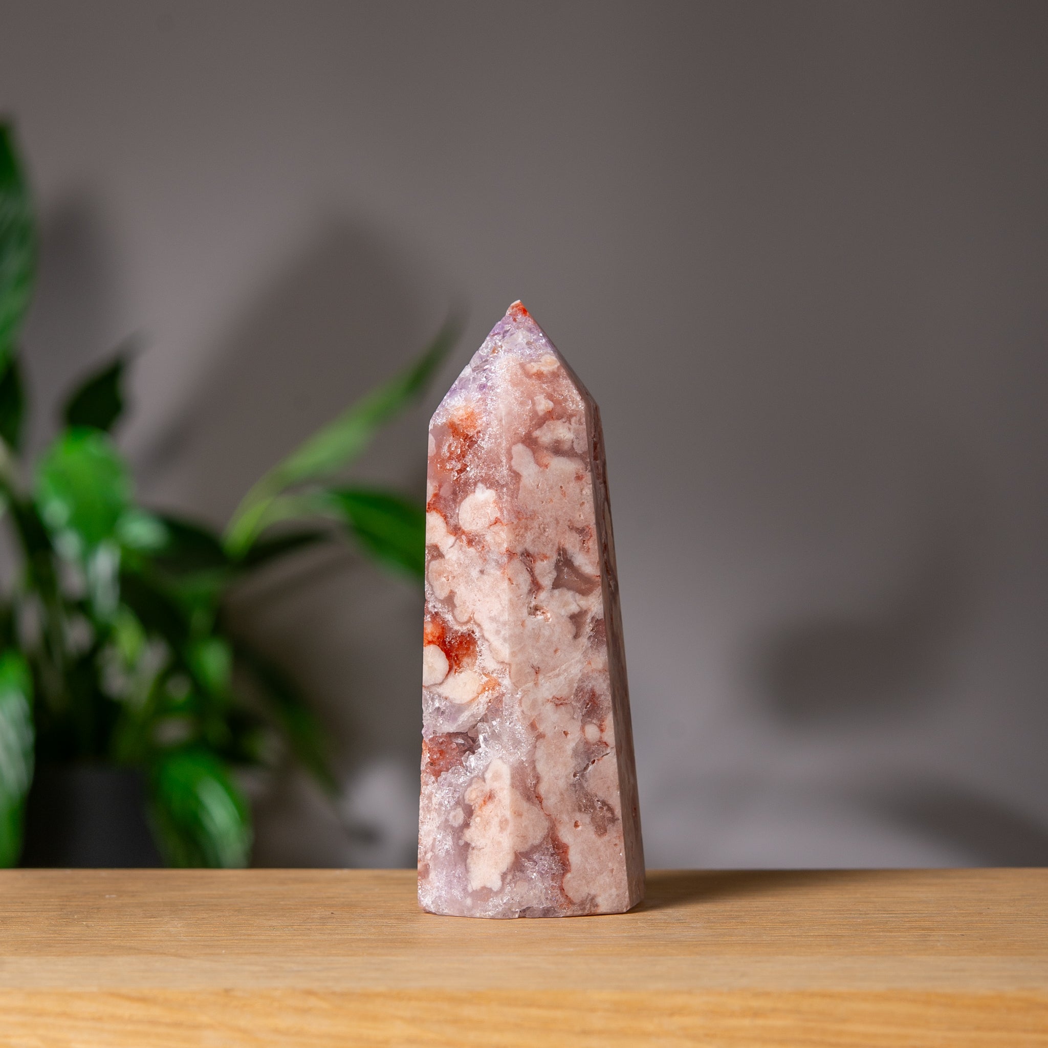 Pink Amethyst Tower with red colors