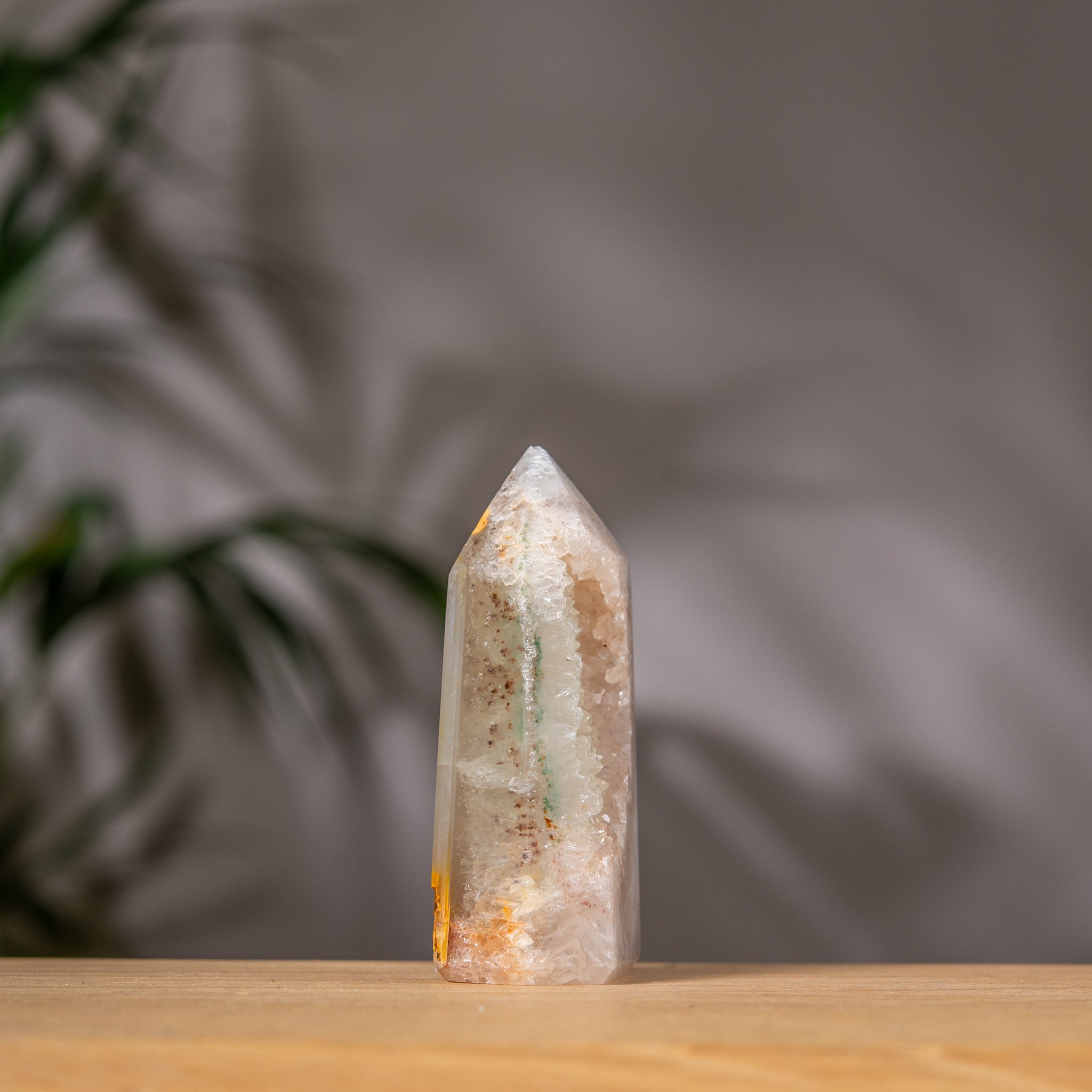 Translucent Grey Agate Tower