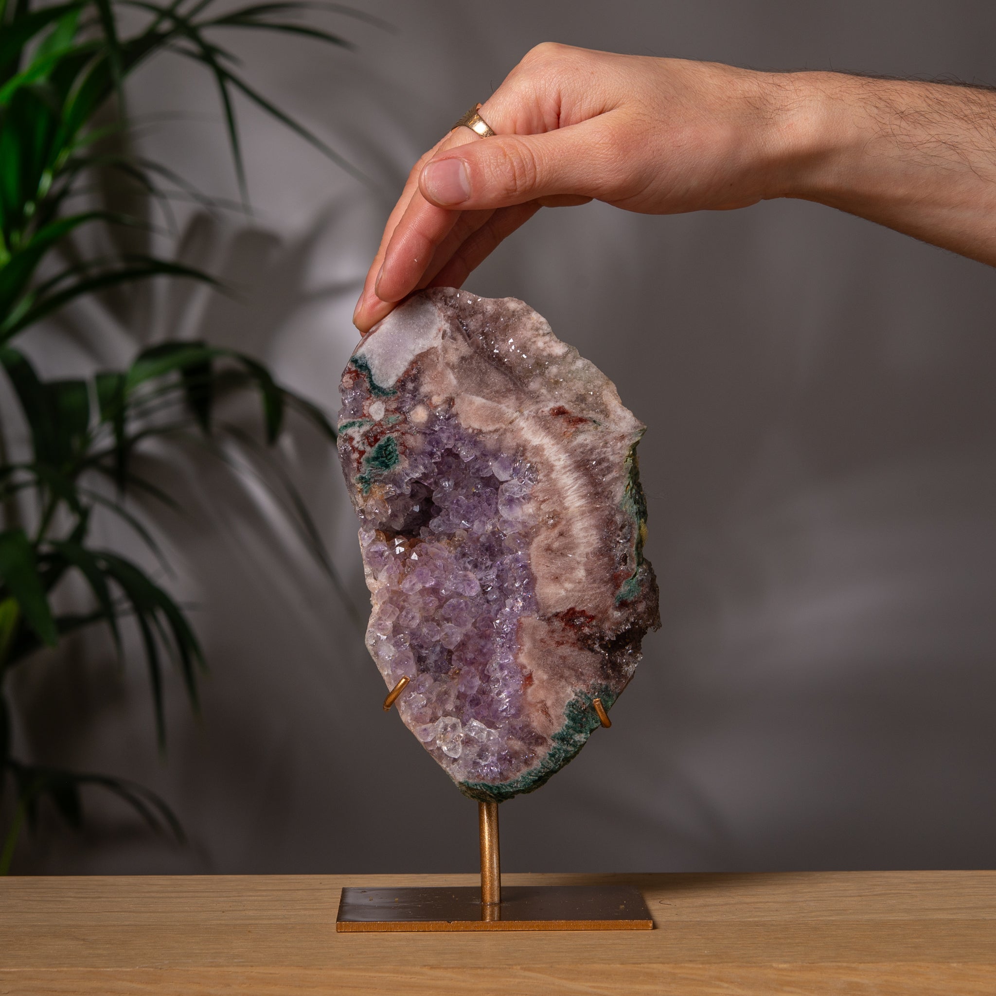 High Quality Purple - Pink Amethyst Slab