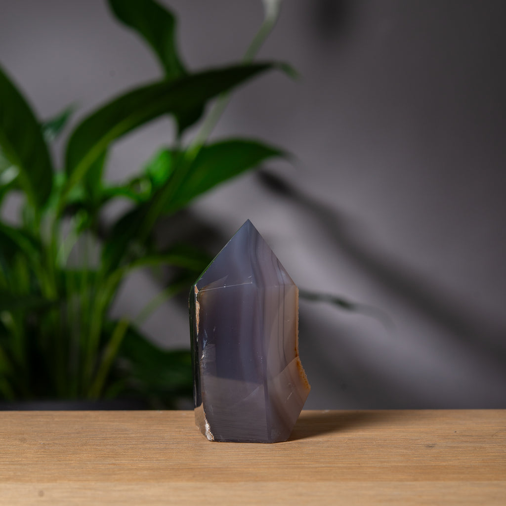 Grå Agat Druzy Torn