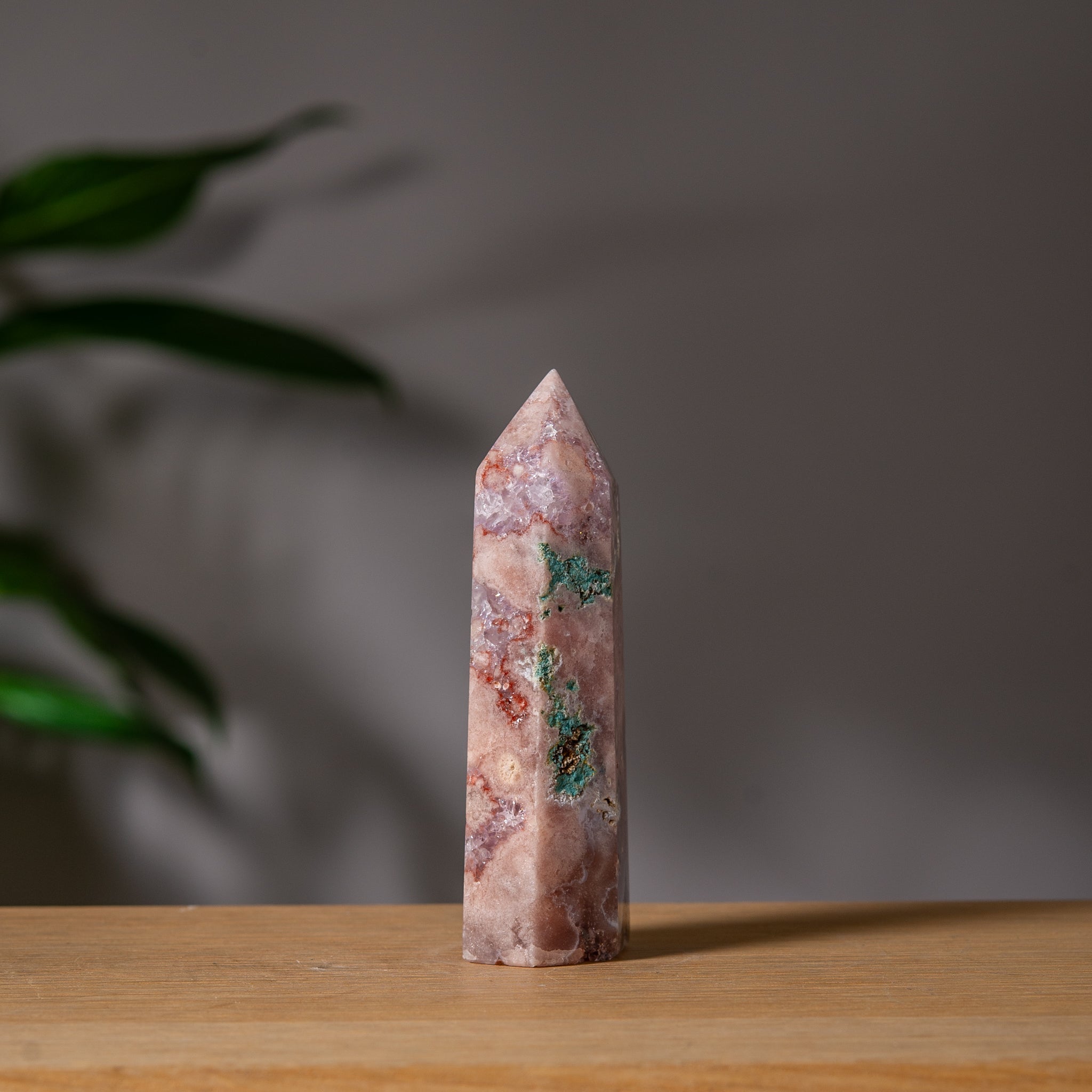 Peach Pink Amethyst Tower