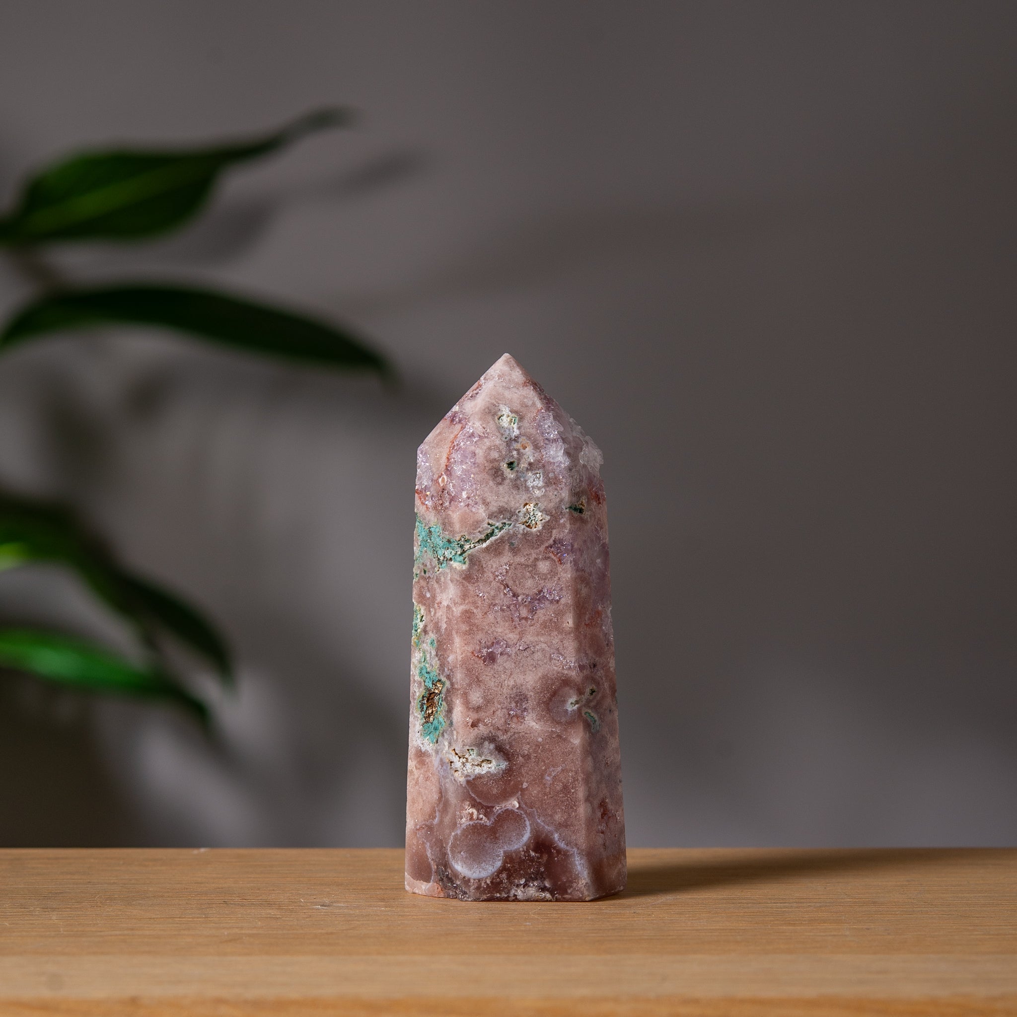 Peach Pink Amethyst Tower
