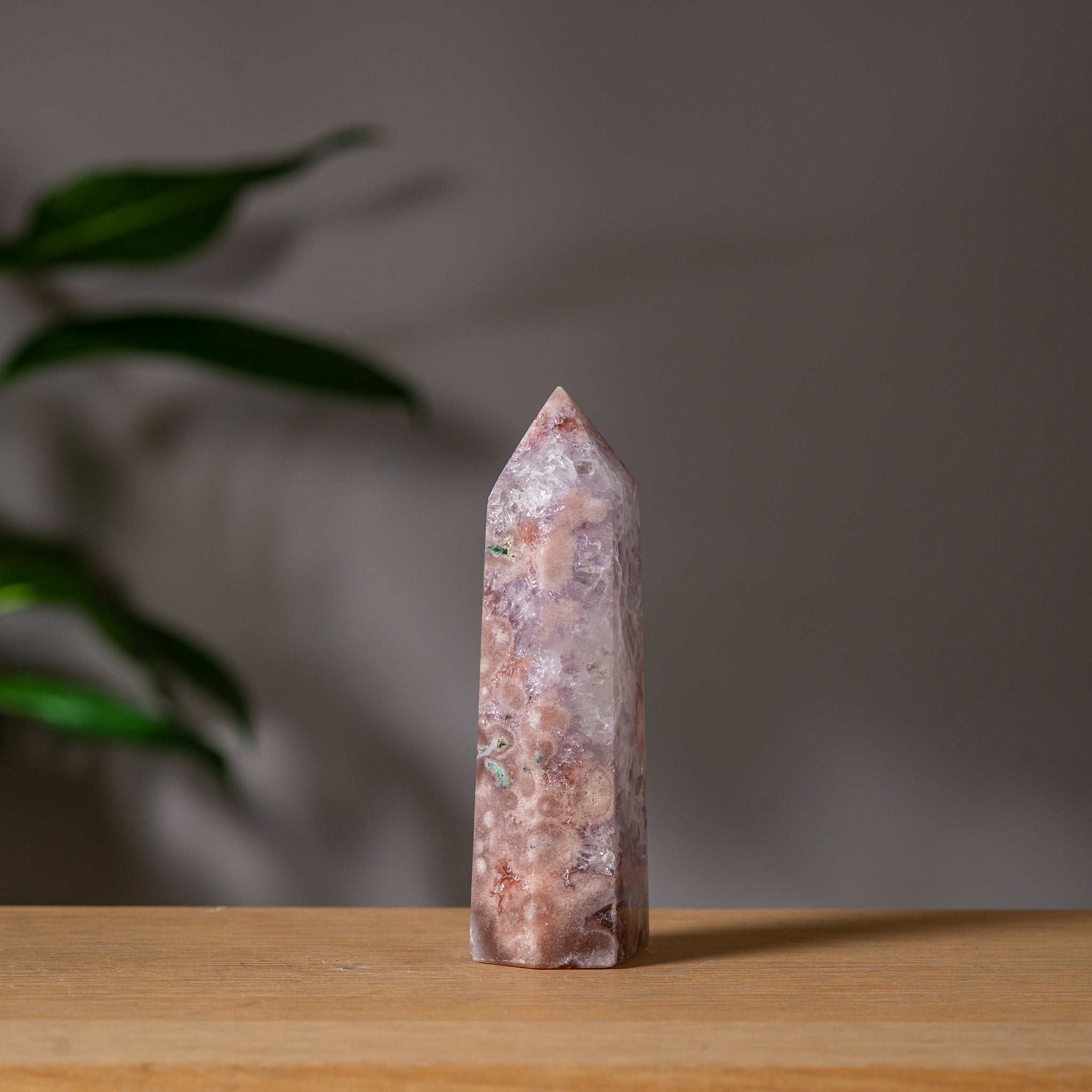 Peach Pink Amethyst Tower